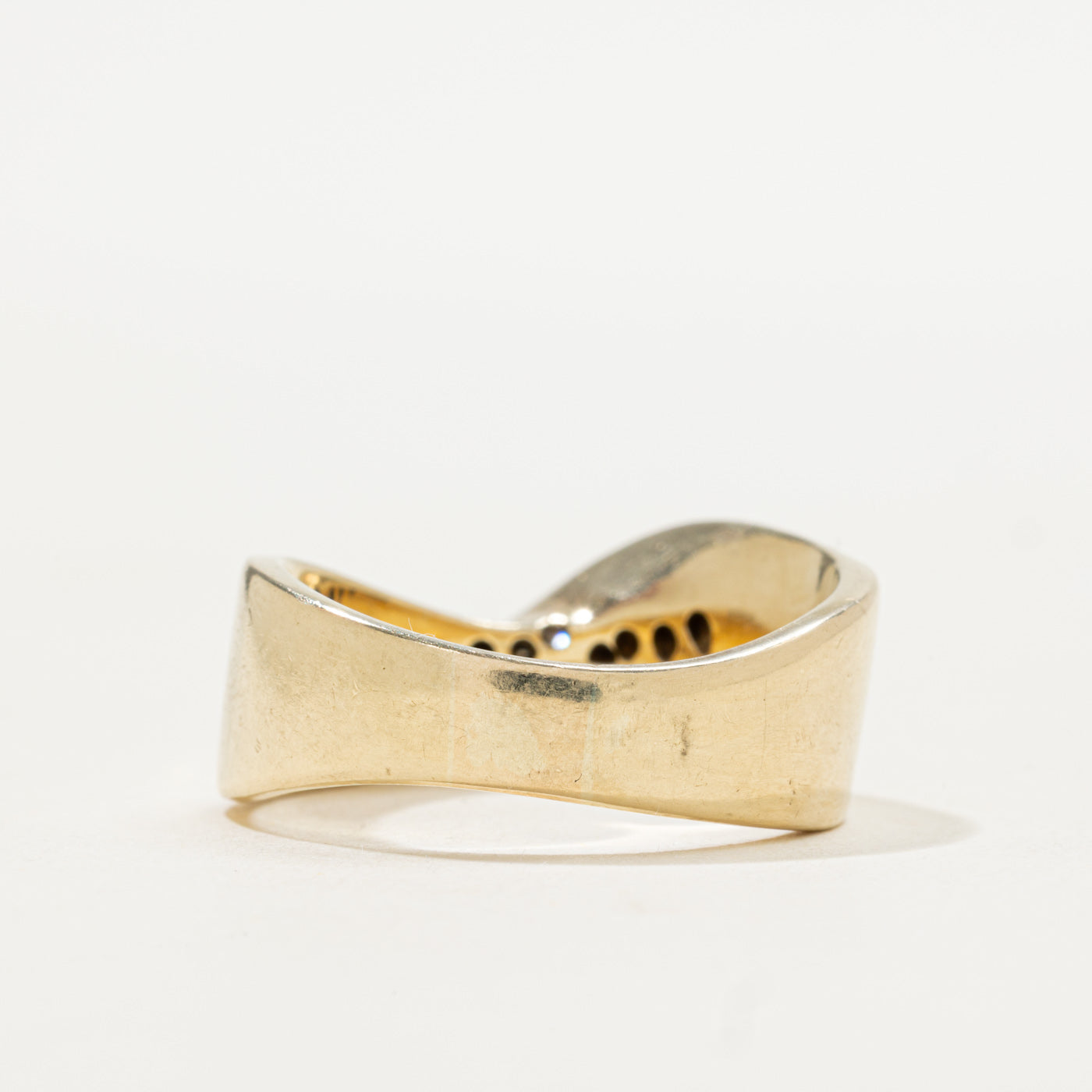 Bague en diamant motif vague | Taille 8,75