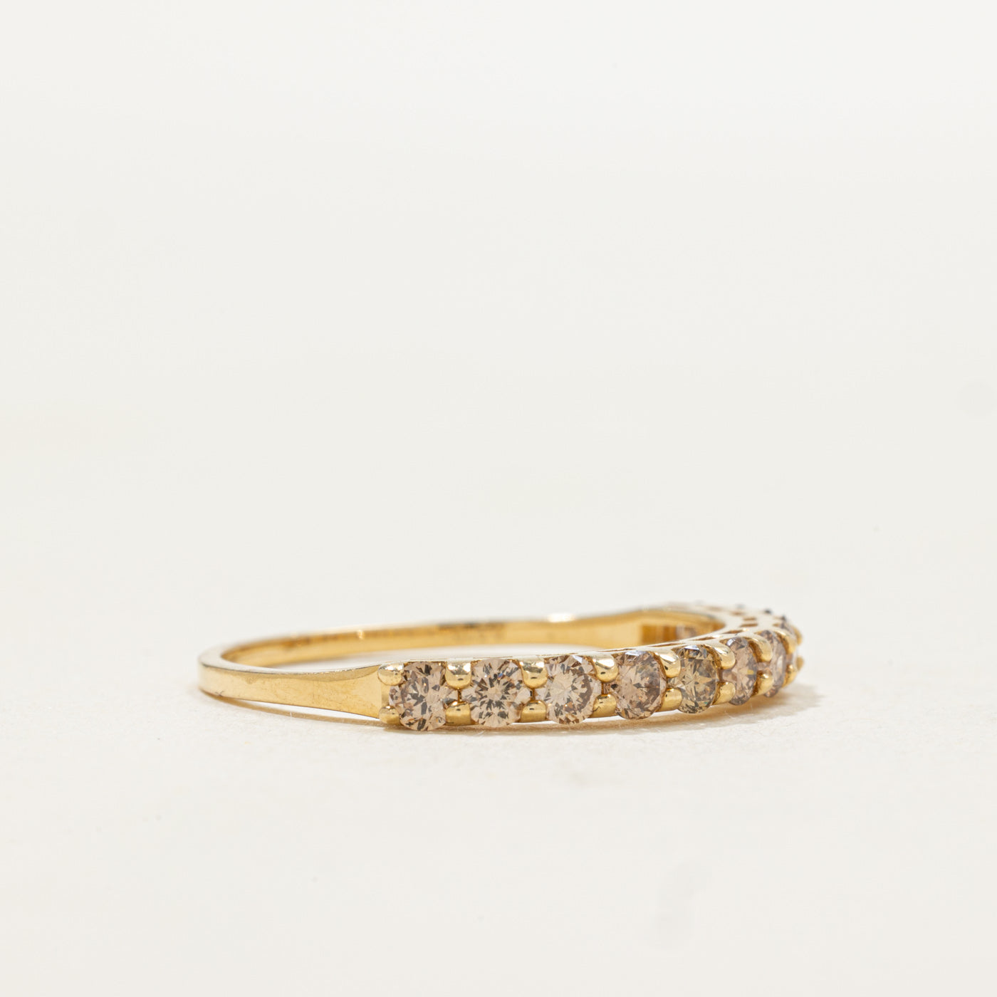 18k Semi Eternity Diamond Band | SZ 6.25