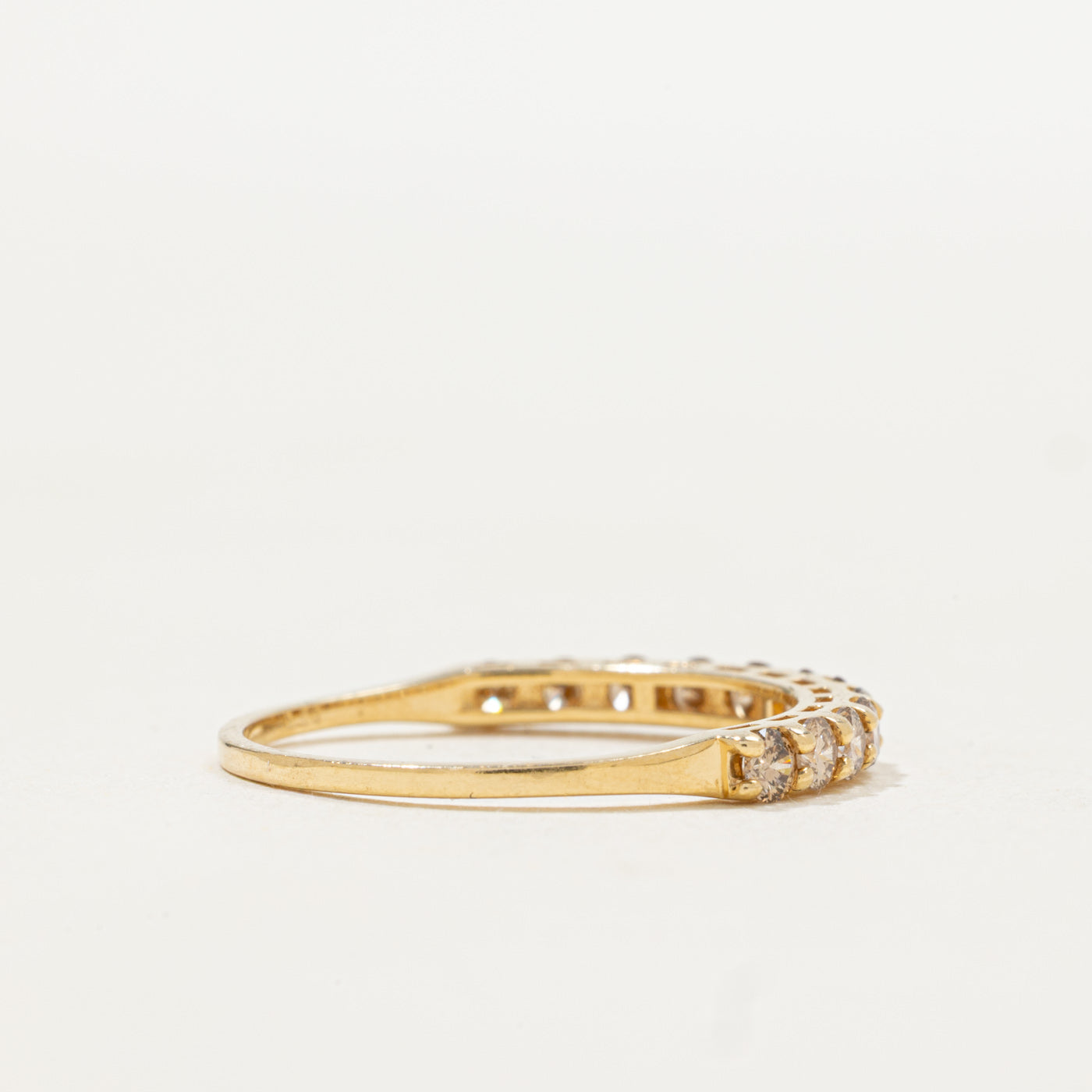 18k Semi Eternity Diamond Band | SZ 6.25