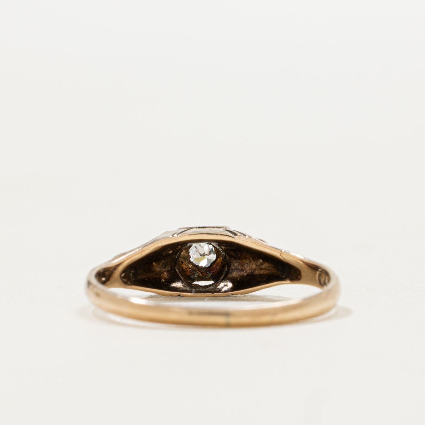 Bague sertie de diamants illusion Art Déco à l'époque de sa création | Taille 4,75