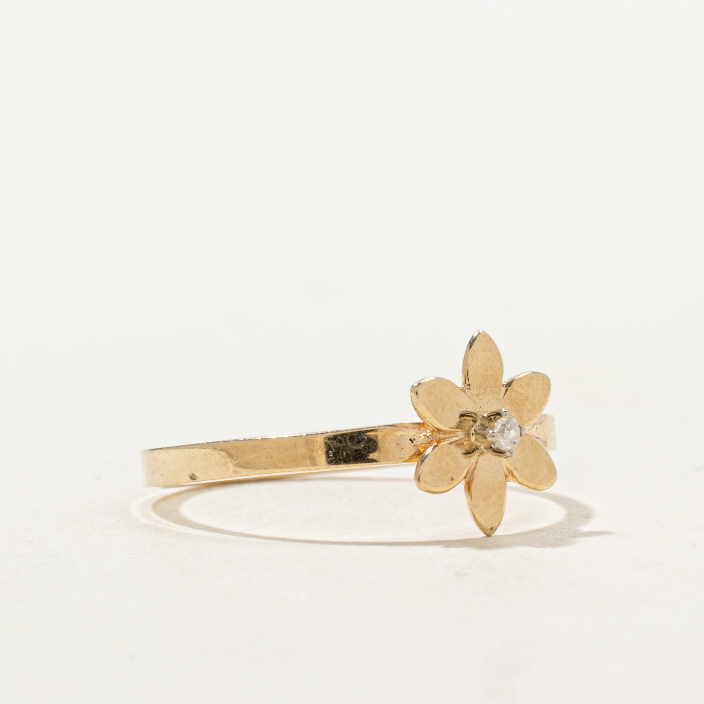 Diamond Flower Ring | SZ 5.0
