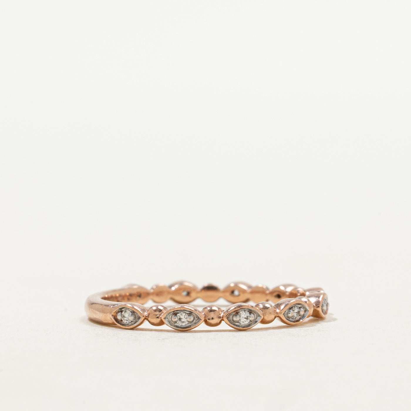 Semi Eternity Diamond Marquise Shaped Band | 2.20mm | SZ 7.0