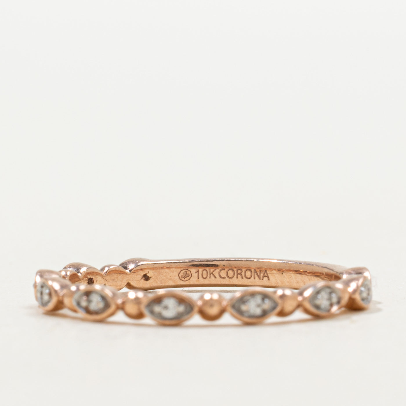 Semi Eternity Diamond Marquise Shaped Band | 2.20mm | SZ 7.0