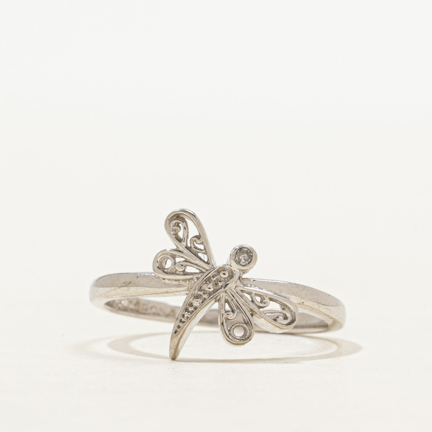 Diamond Dragonfly Ring | SZ 6.5