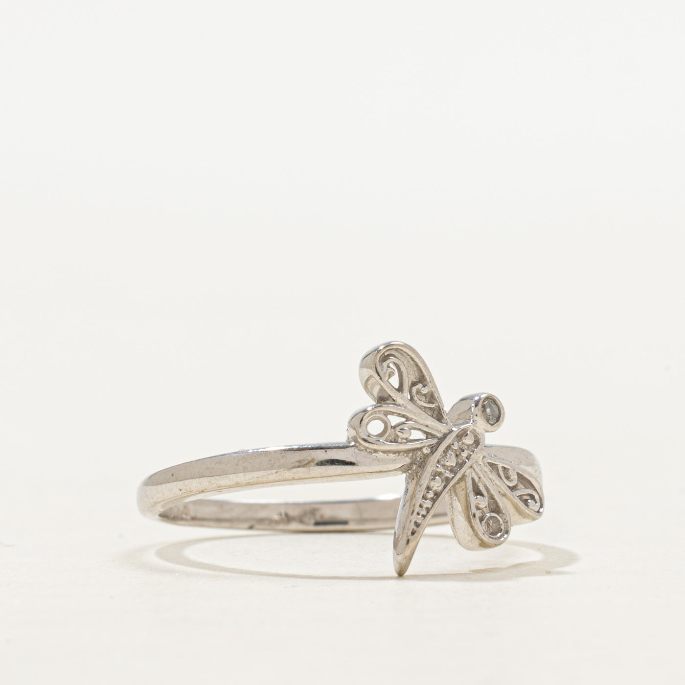 Diamond Dragonfly Ring | SZ 6.5