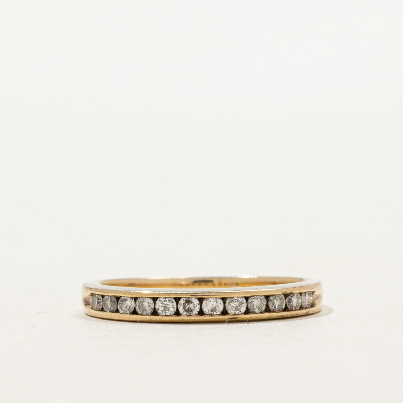 Channel Set Semi Eternity Diamond Band | SZ 6.5