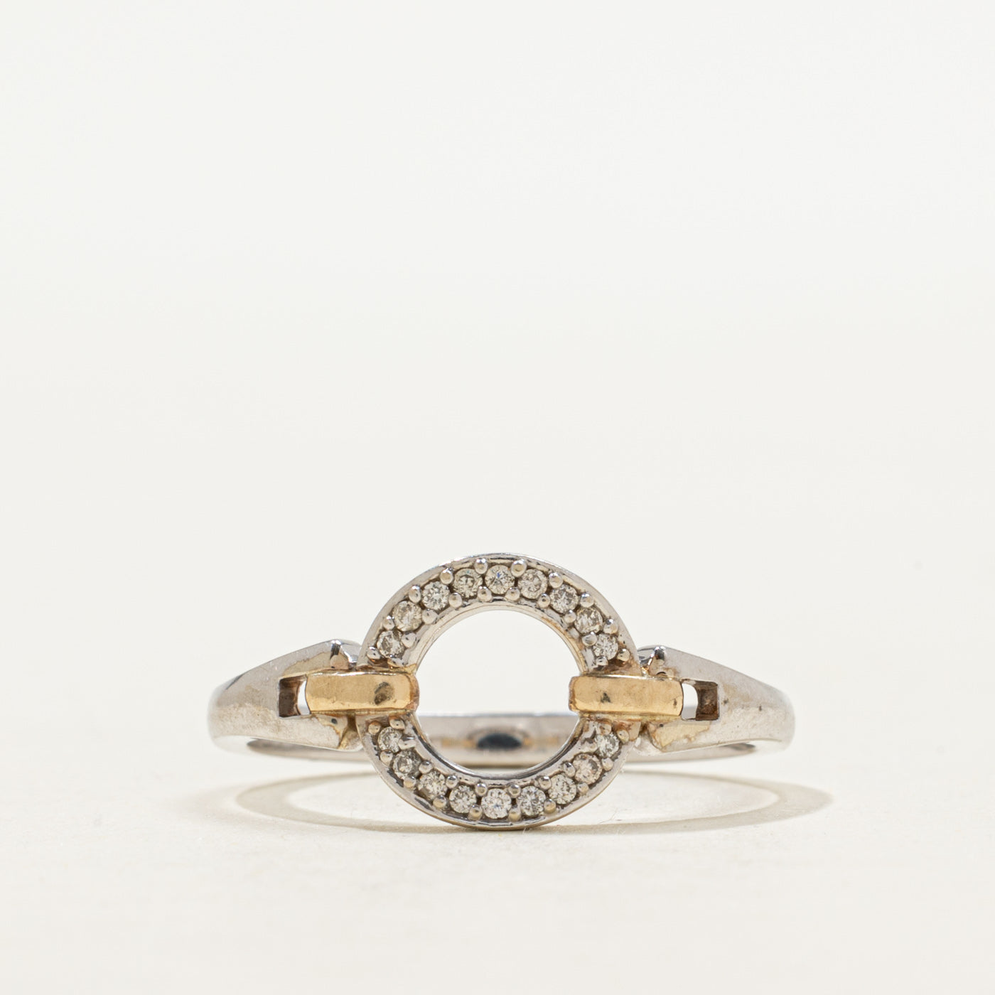 Diamond Cirlce Buckle Ring | SZ 6.25