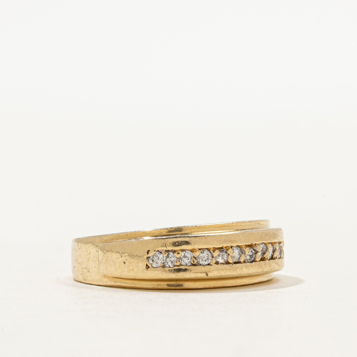 Pave Set Semi Eternity Diamond Band | SZ 6.0