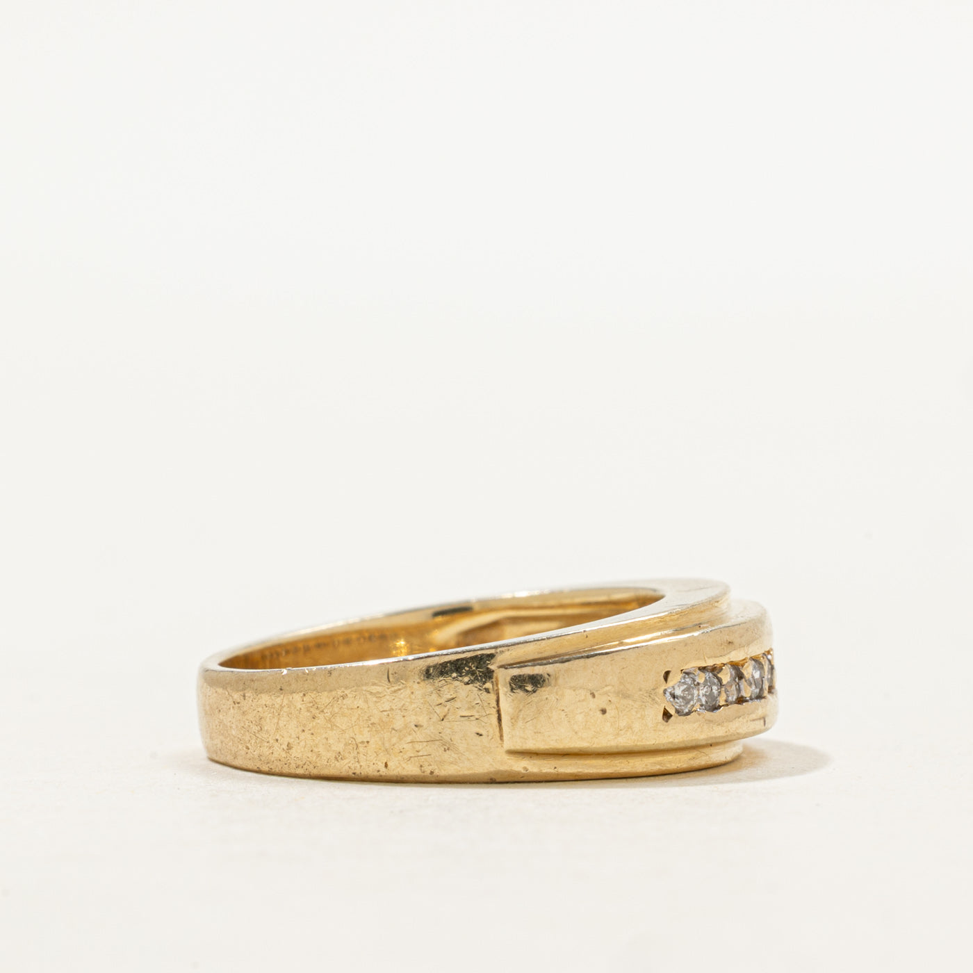 Pave Set Semi Eternity Diamond Band | SZ 6.0