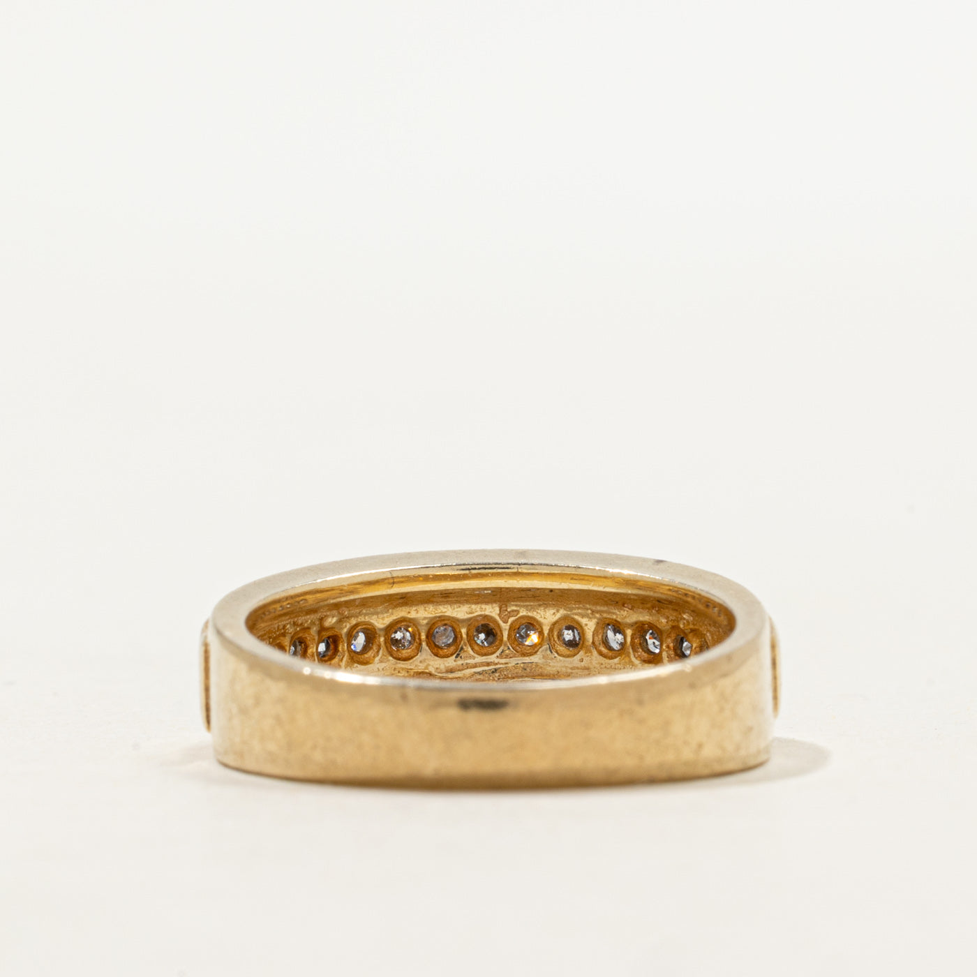 Pave Set Semi Eternity Diamond Band | SZ 6.0