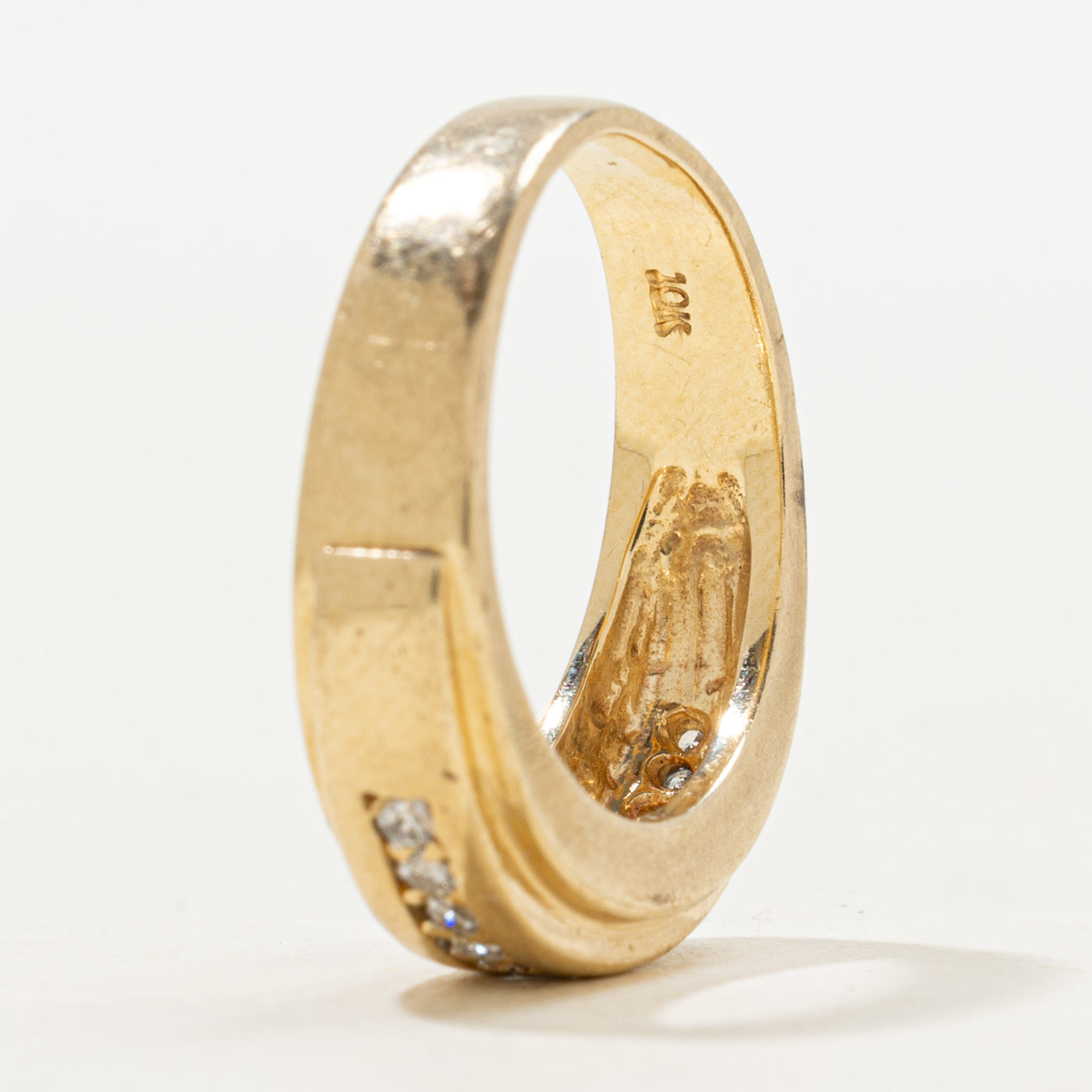 Pave Set Semi Eternity Diamond Band | SZ 6.0