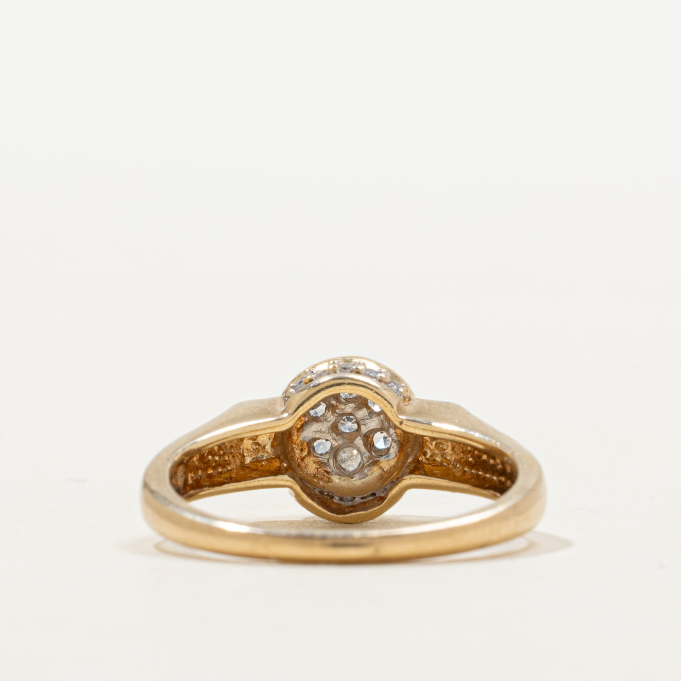Pave Set Diamond Circle Cluster Ring | SZ 5.25