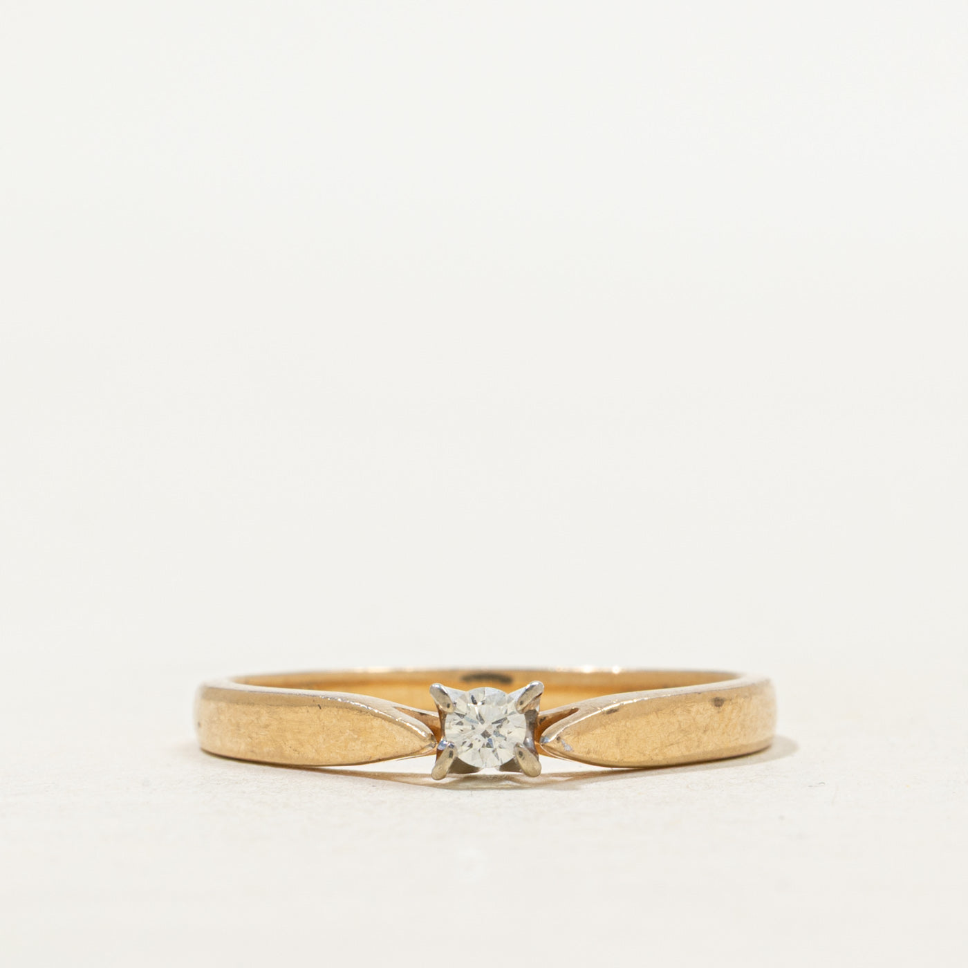 Solitaire Diamond Petite Ring | SZ 6.5