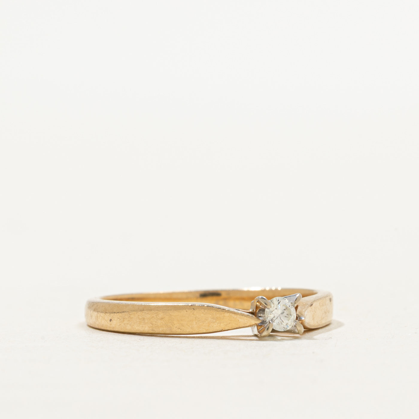 Solitaire Diamond Petite Ring | SZ 6.5