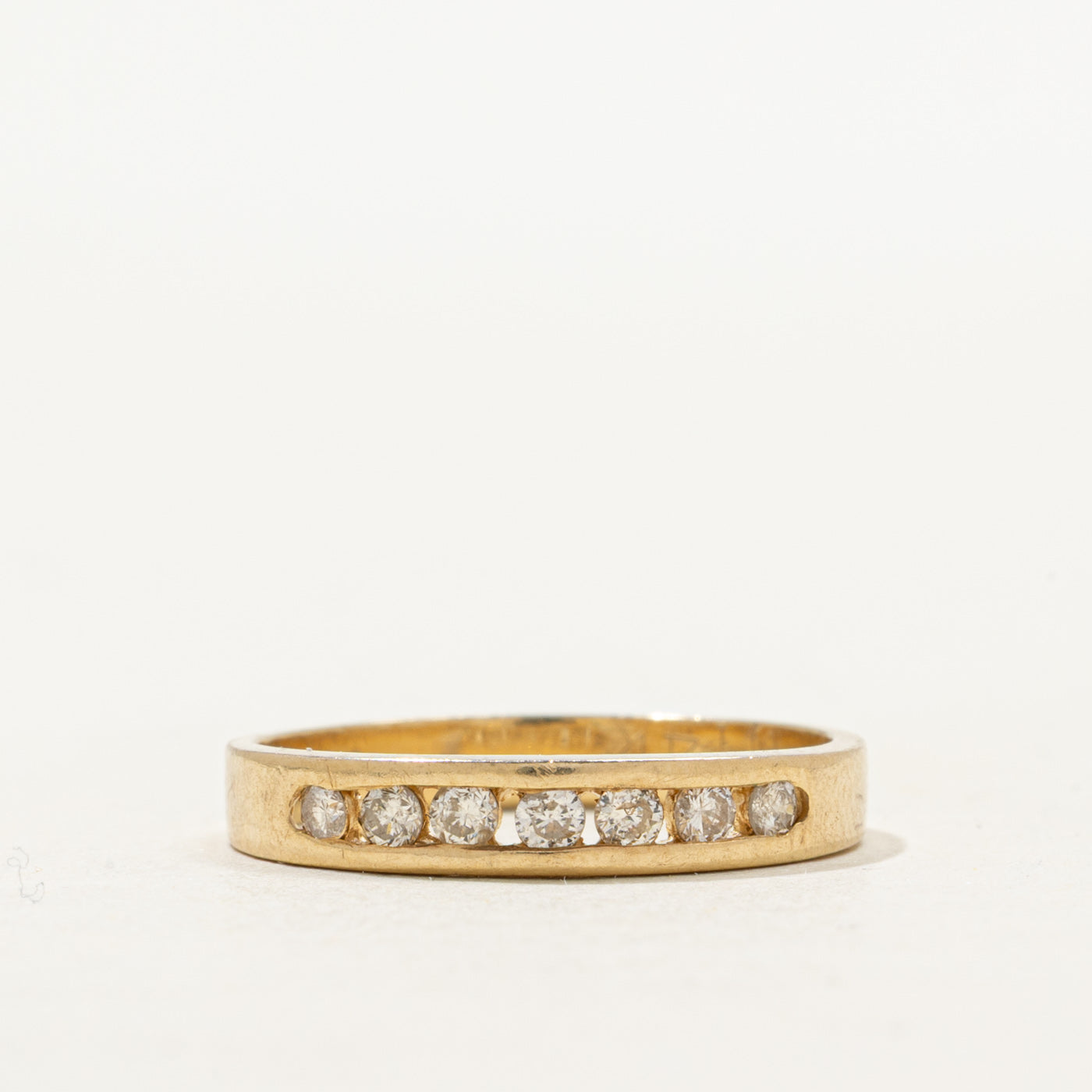 Channel Set Seven Stone Diamond Band | 3.35mm | SZ 6.0
