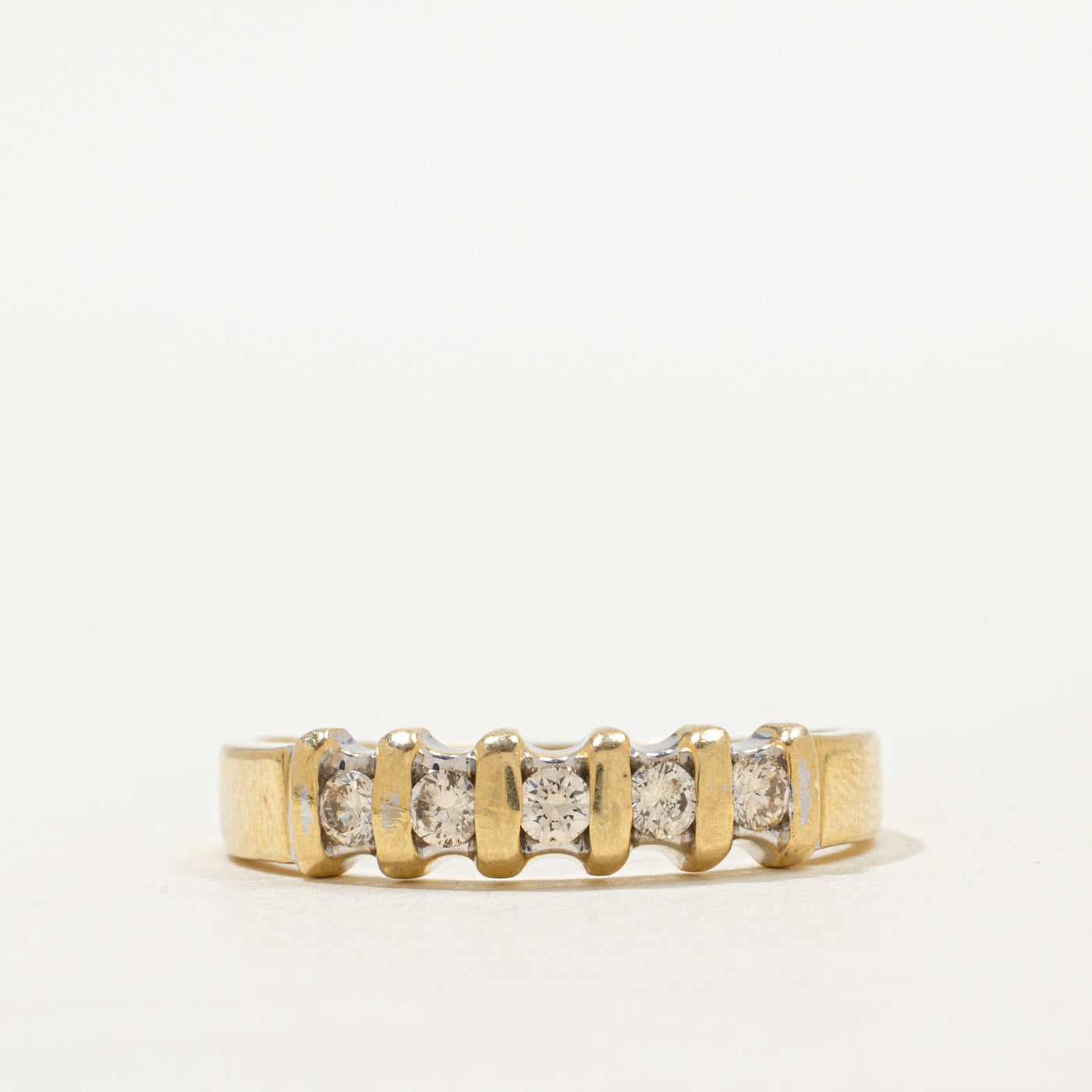 Five Stone Channel Set Diamond Band | 0.28ctw | SZ 9.5