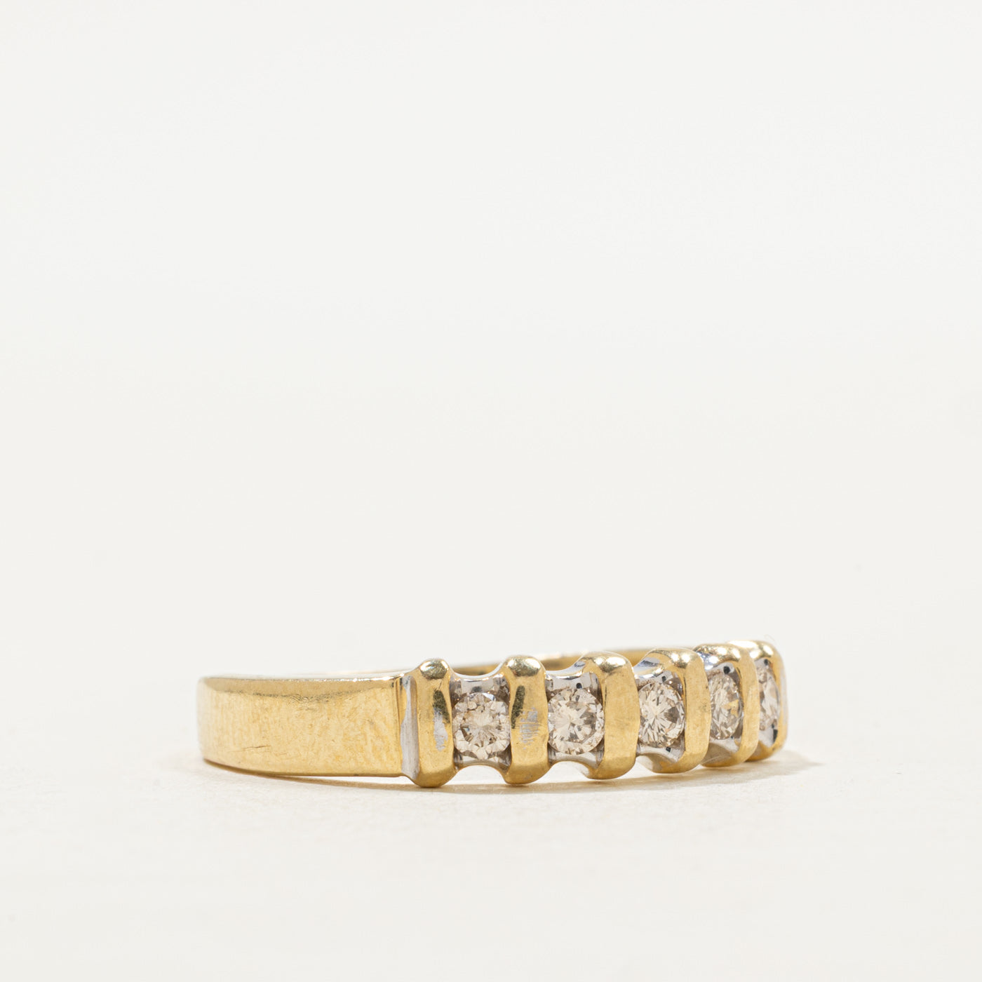 Five Stone Channel Set Diamond Band | 0.28ctw | SZ 9.5