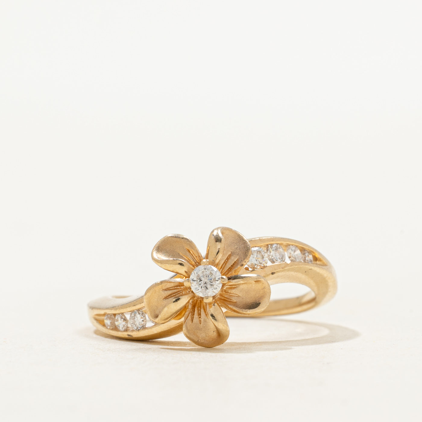 Bague Diamant Floral Wave | Taille 5.0