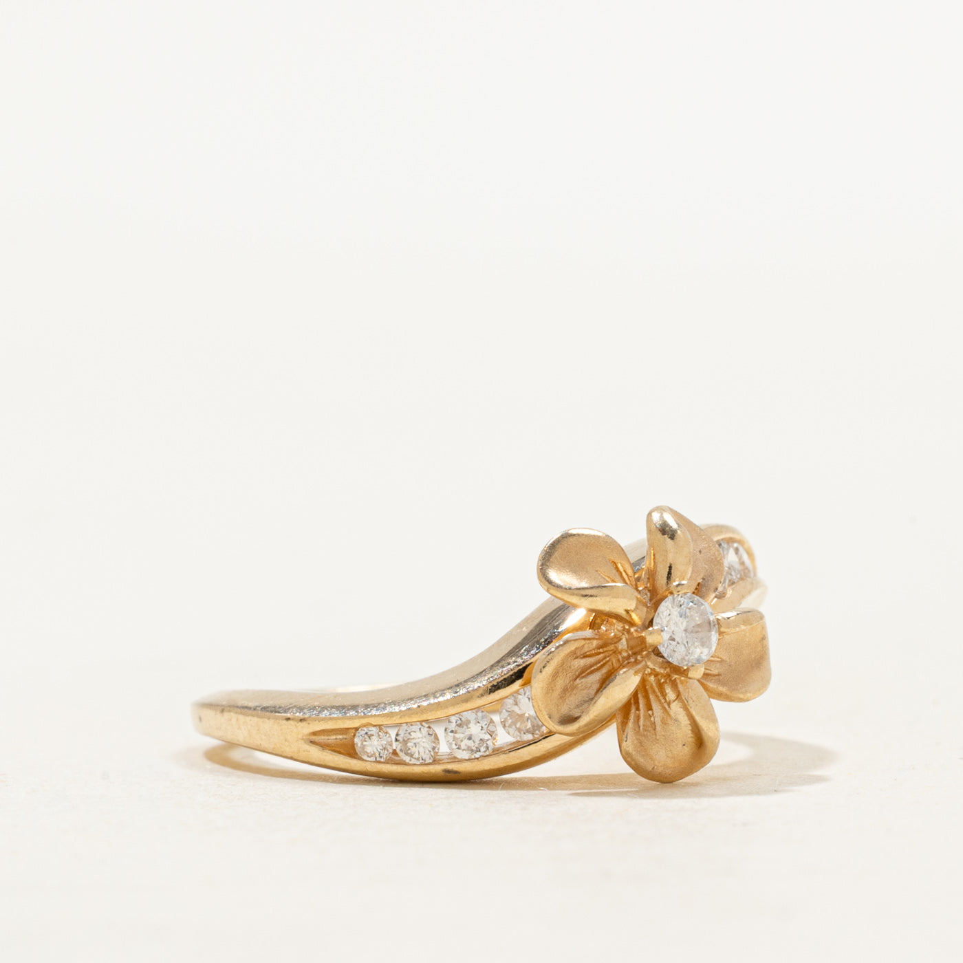 Bague Diamant Floral Wave | Taille 5.0