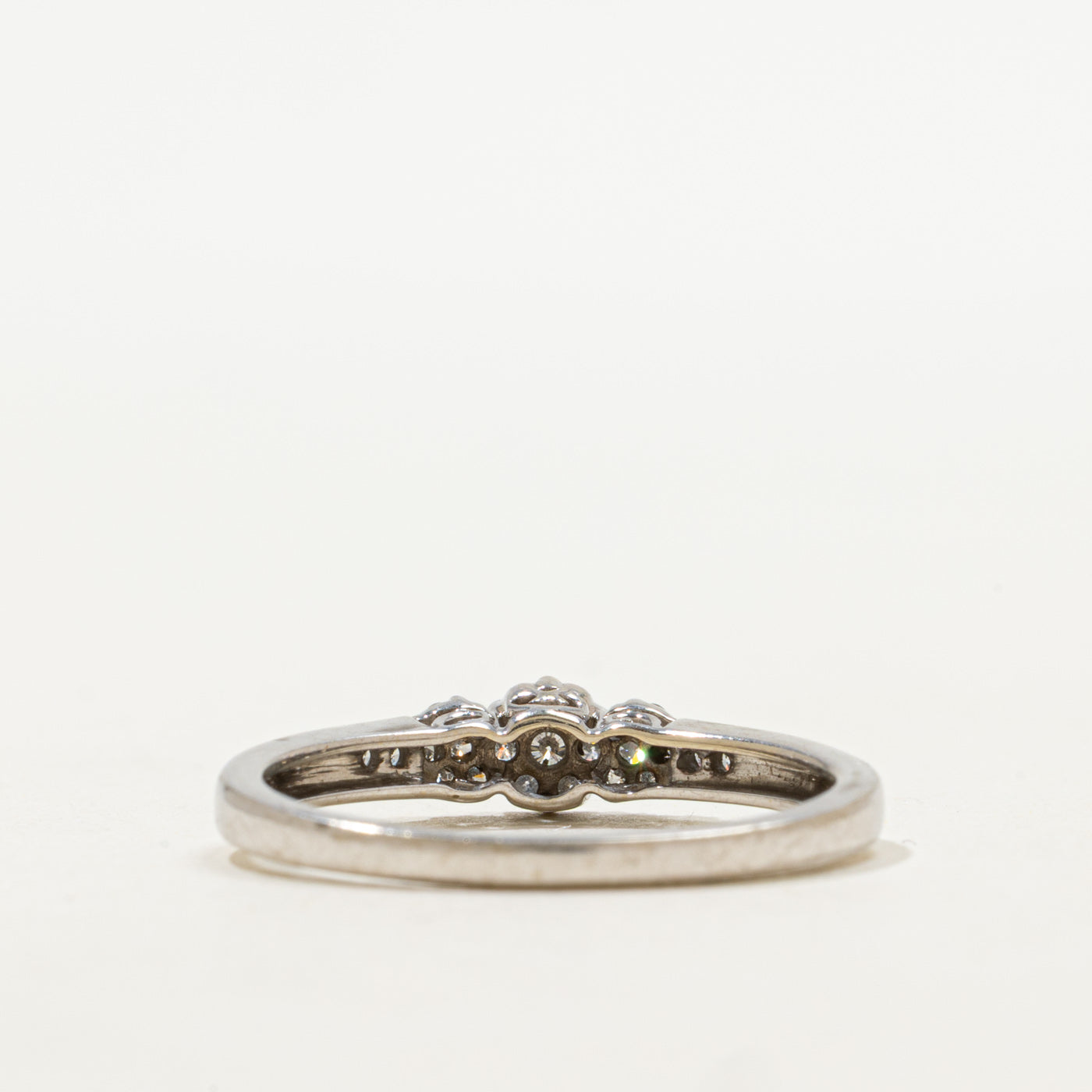 Bague sertie de diamants en grappe | Taille 8,25