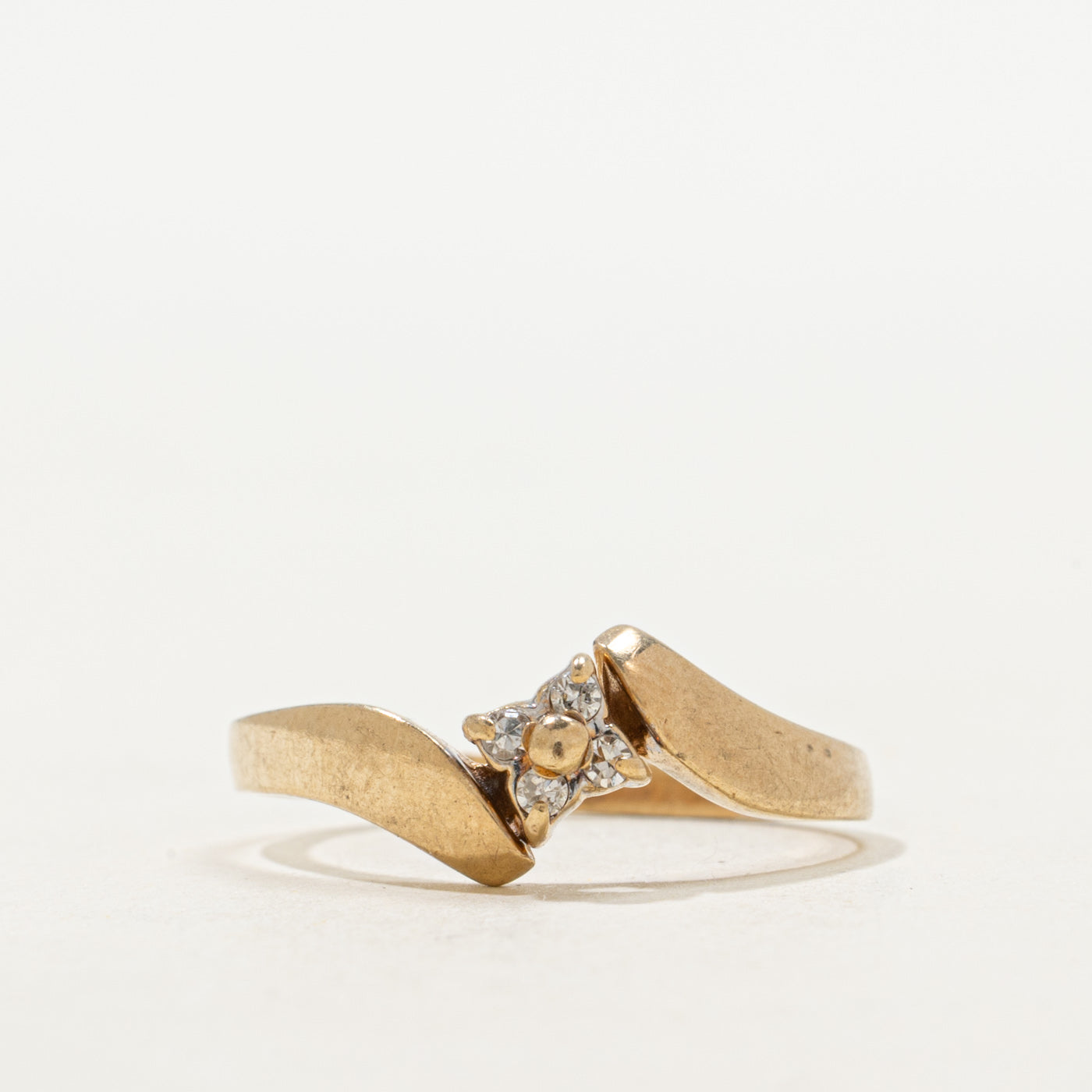Diamond Cluster Bypass Ring | SZ 6.75