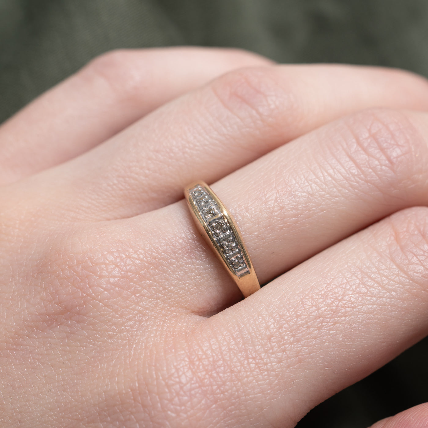 Six Stone Diamond Tapered Band | SZ 6.75