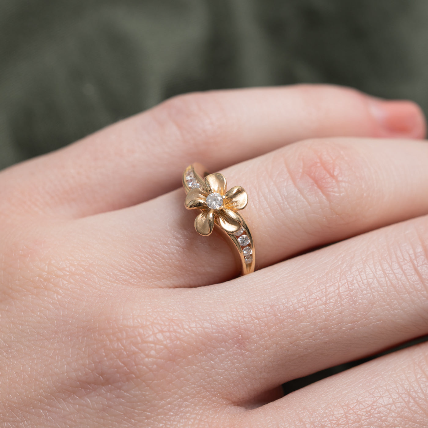 Bague Diamant Floral Wave | Taille 5.0