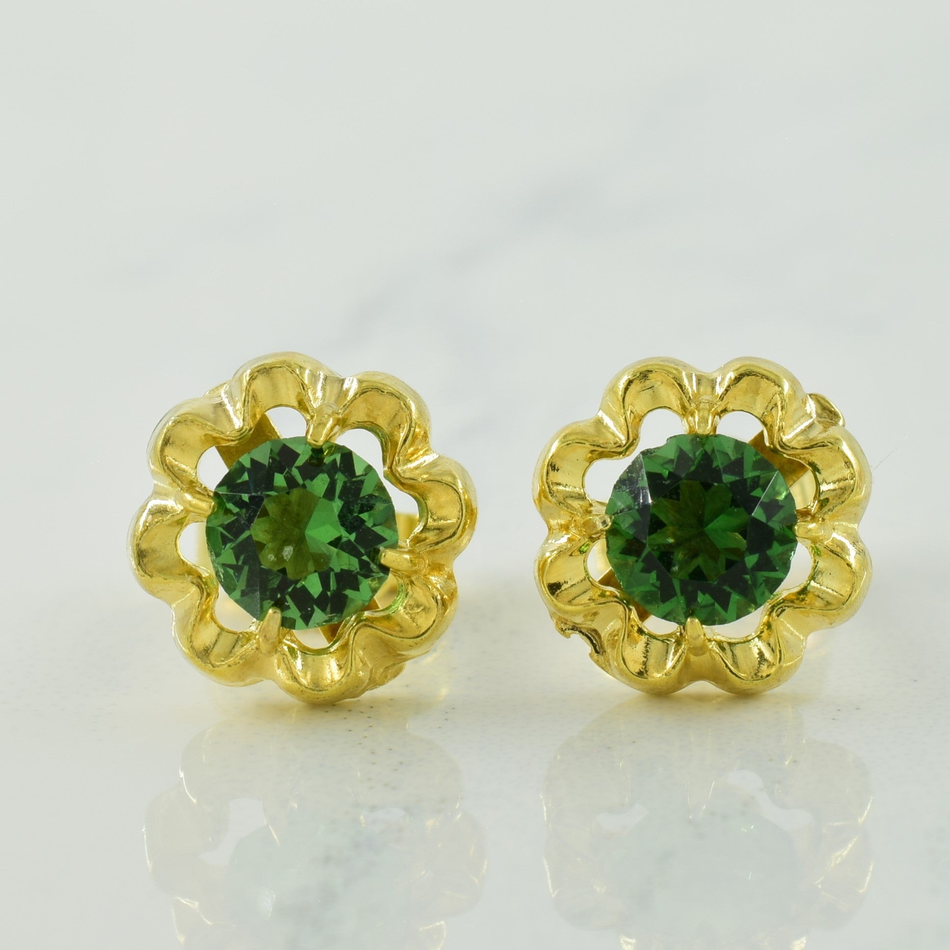 Glass Stud Earrings | 1.00ctw |