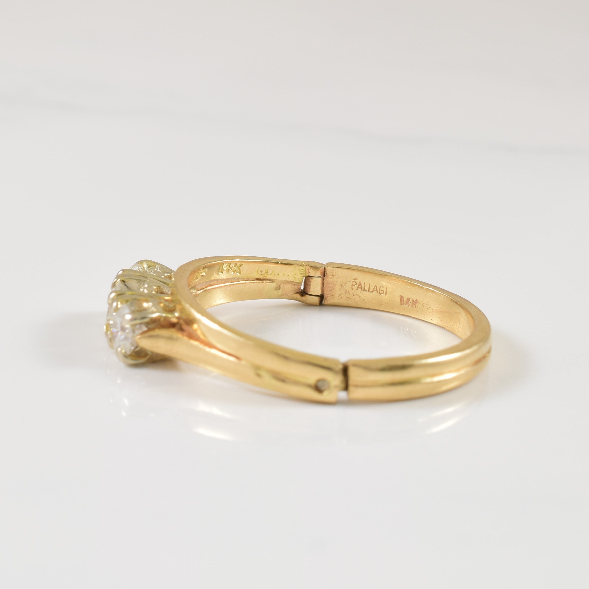 Diamond Hinge Ring | 0.50ctw | SZ 8 |