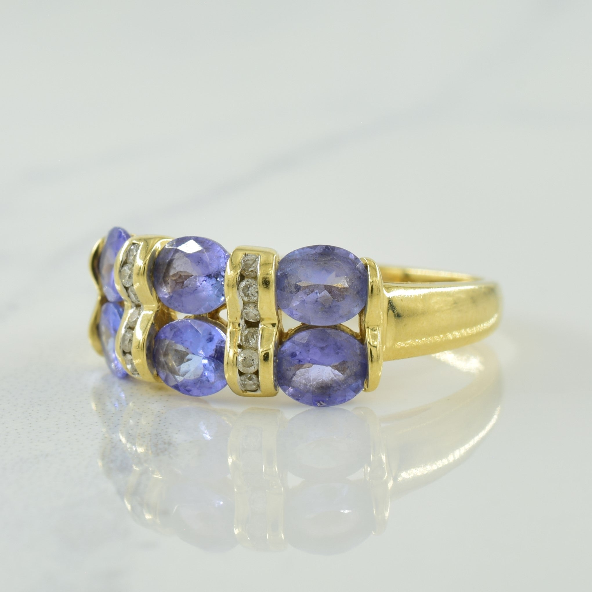 Tanzanite & Diamond Ring | 2.50ctw, 0.10ctw | SZ 7 |