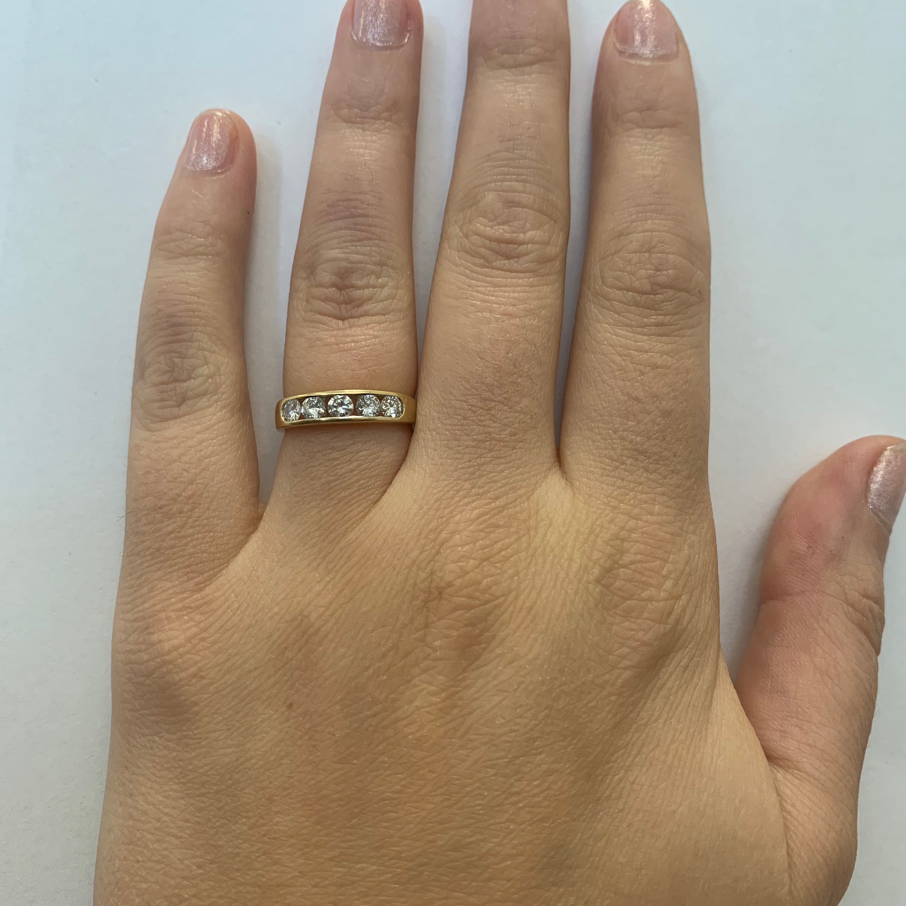 Diamond Channel Set Ring | 0.48ctw | SZ 5.25 |