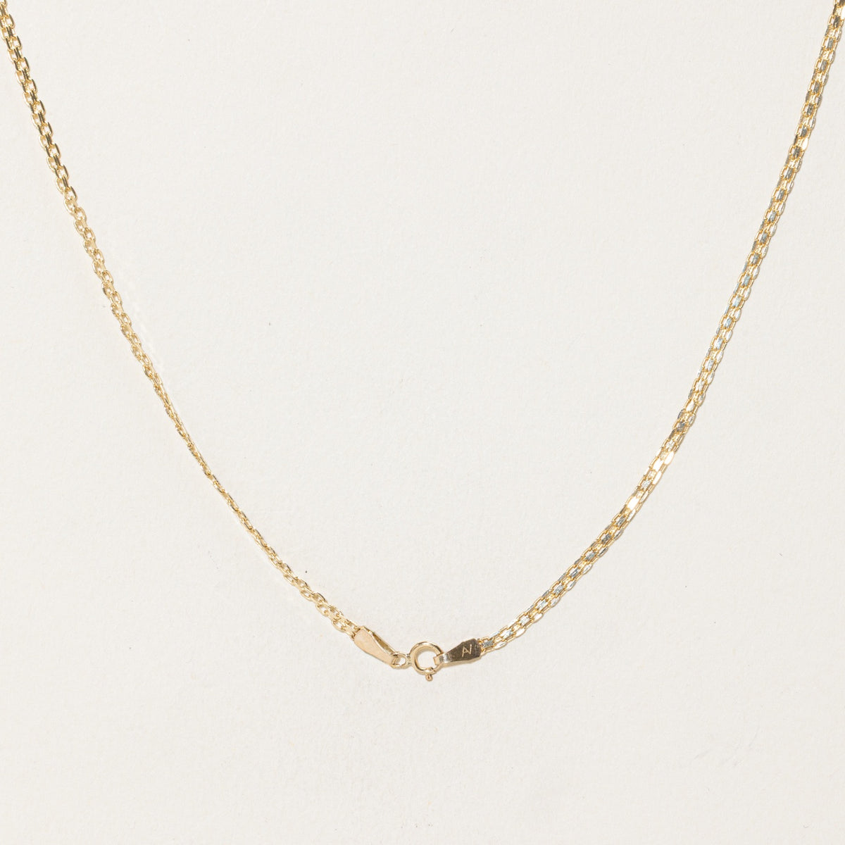 10k Diamond Open Heart & Ovals Pendant Necklace | 17"