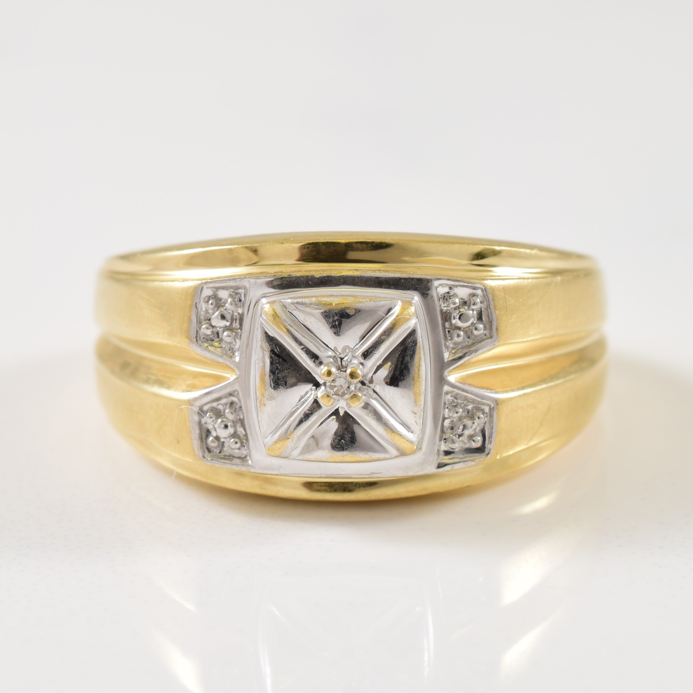 Single Stone Diamond Ring | 0.01ct | SZ 10 |
