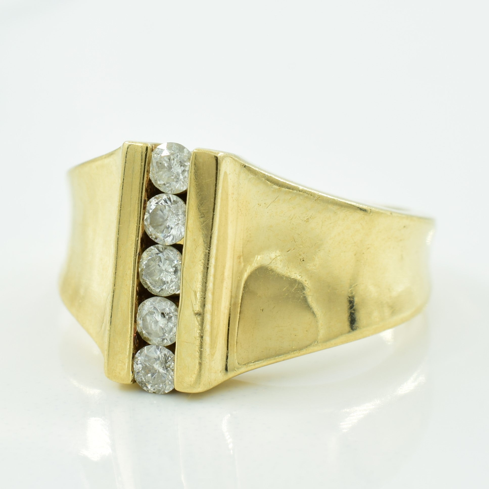 Vertical Channel Set Diamond Ring | 0.25ctw | SZ 6 |