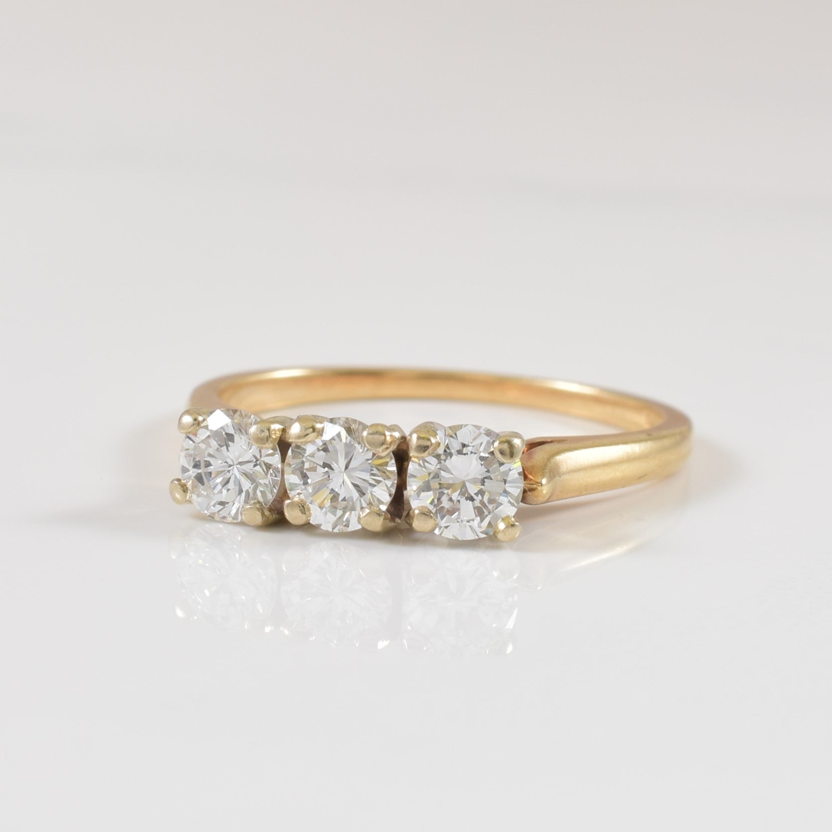 Three Stone Diamond Ring | 0.65ctw | SZ 5.25 |