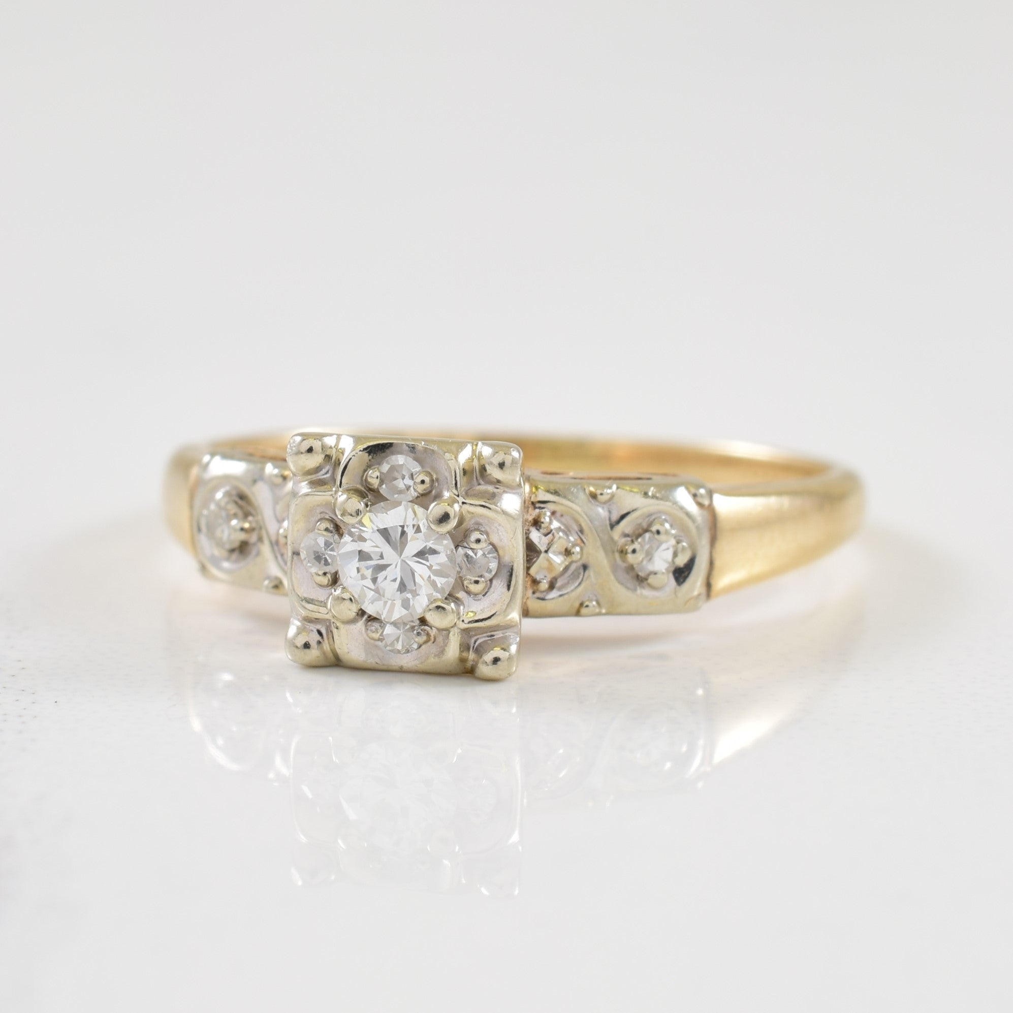Bague en diamant | 0,12 ct | Taille 4,75 |