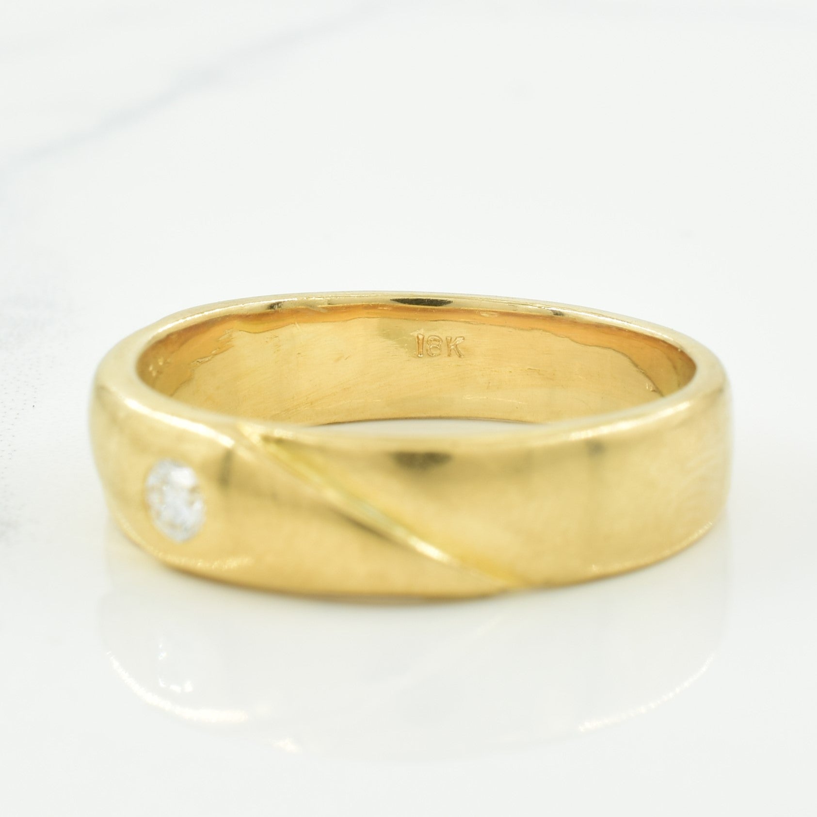 Solitaire Diamond Band | 0.10ct | SZ 10 |