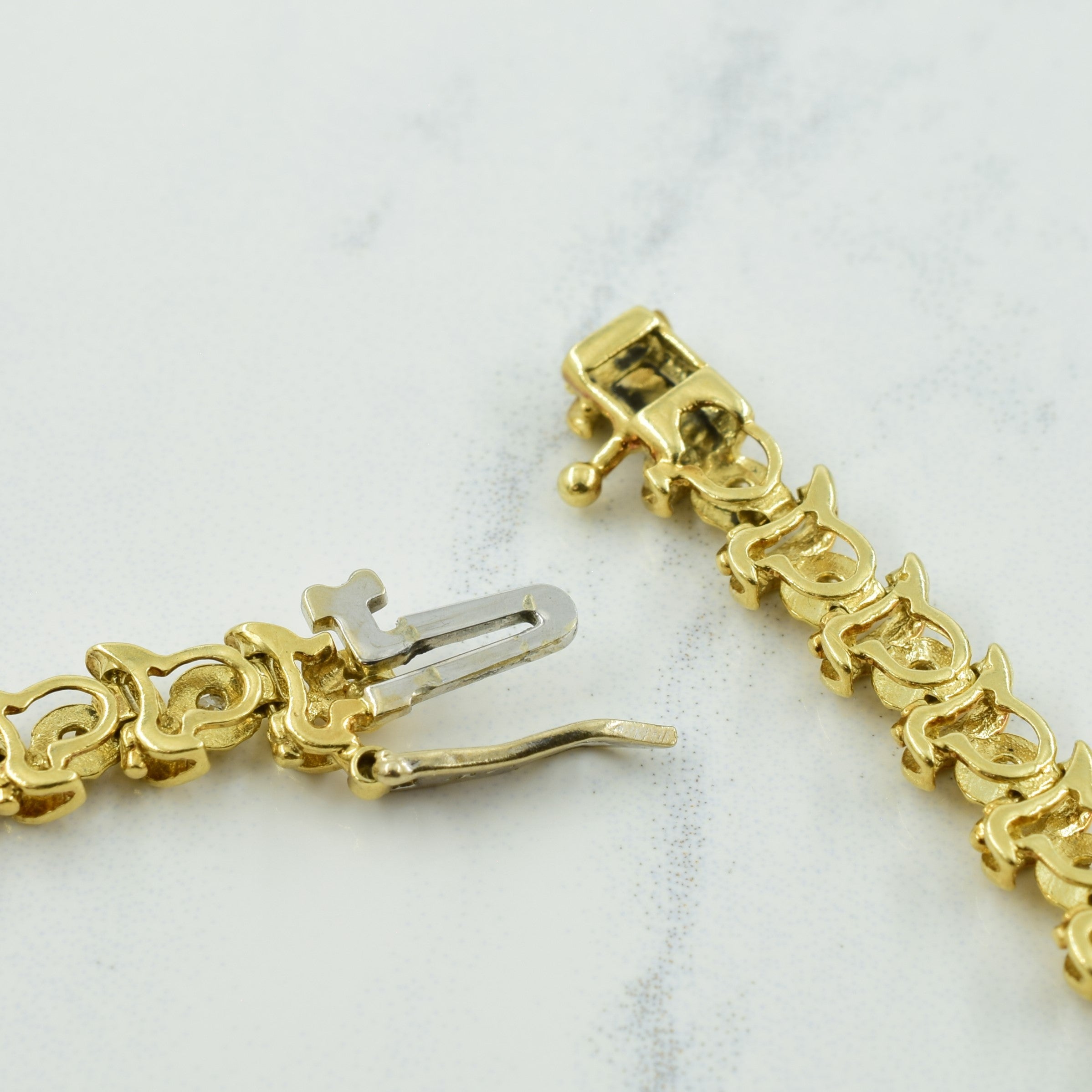 Diamond 14k Yellow Gold Bracelet | 0.72ctw | 7.25" |