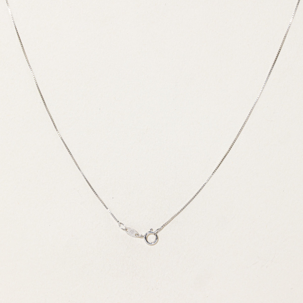 10k Diamond Open Triangle Pendant Necklace | 18.5"
