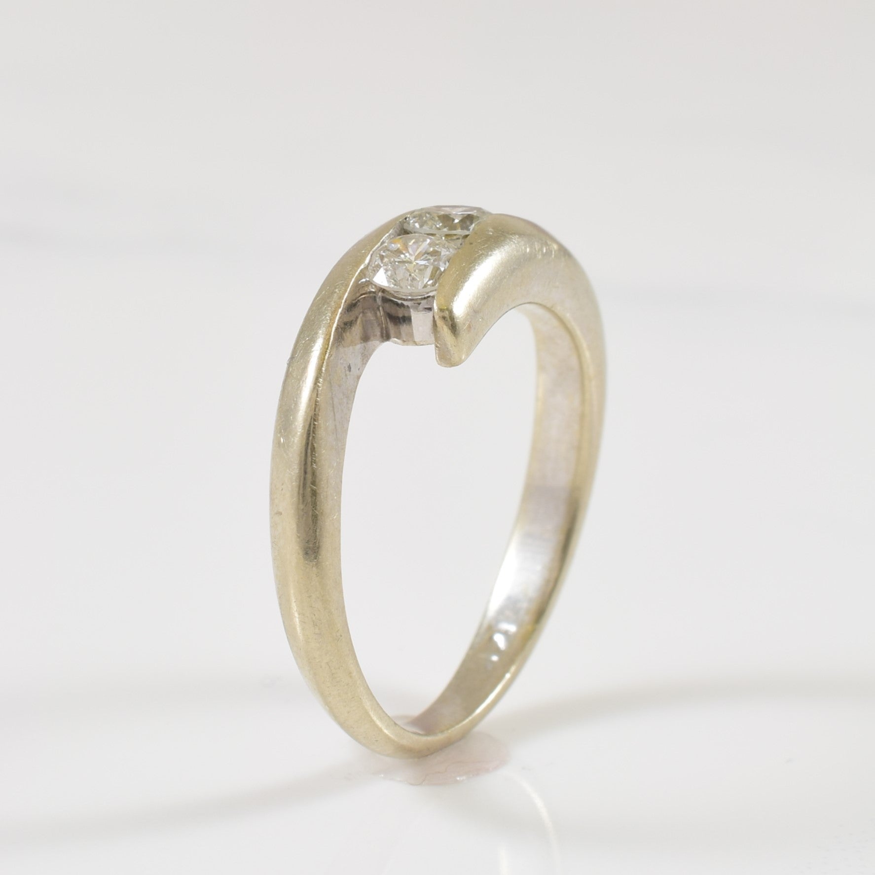 Channel Set Diamond Bypass Ring | 0.50ctw | SZ 5.5 |