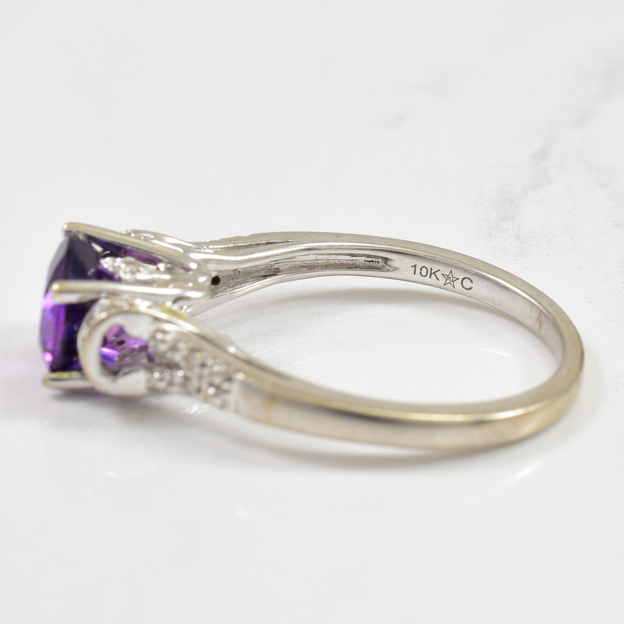 Synthetic Sapphire & Diamond Ring | 1.85ct, 0.05ctw | SZ 7.75 |