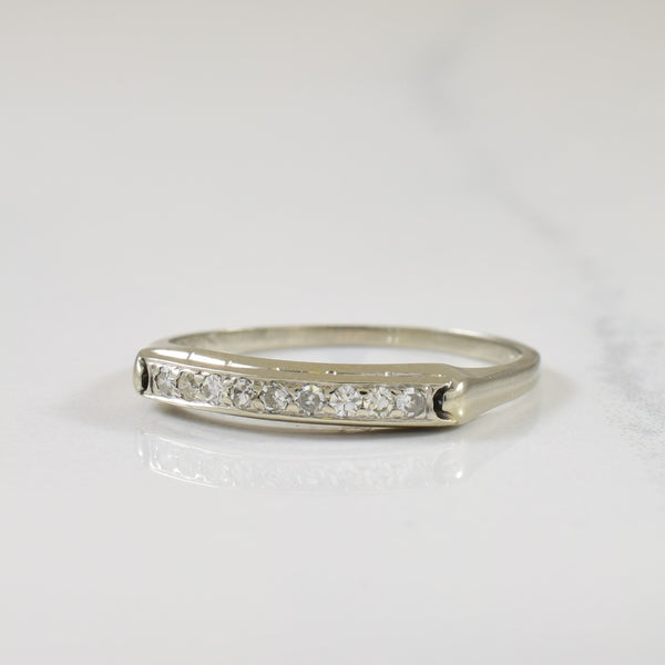 Pave Set Diamond Ring | 0.09ctw | SZ 5.75 |