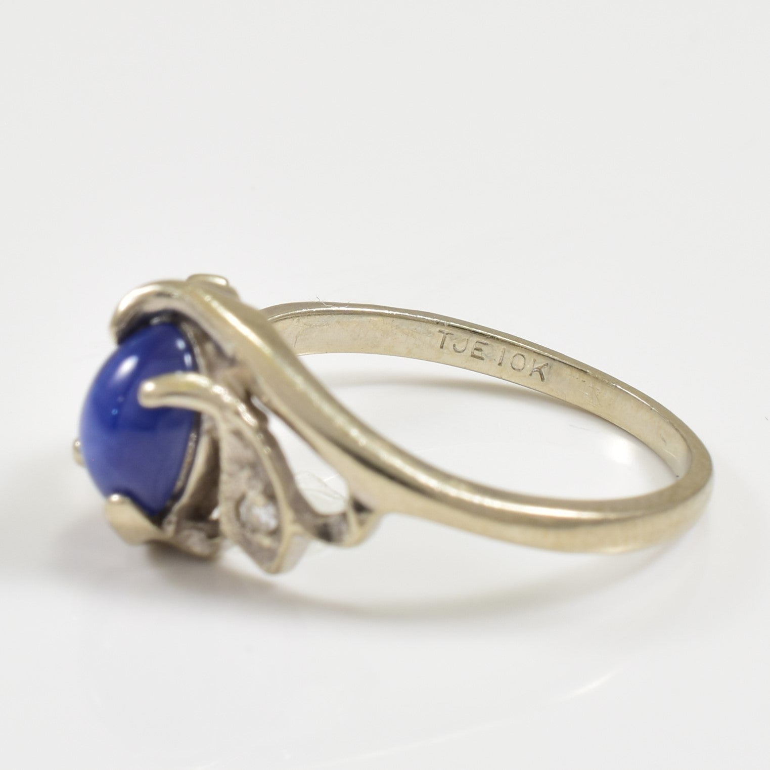 Synthetic Star Sapphire & Diamond Ring | 0.75ct, 0.03ctw | SZ 6 |