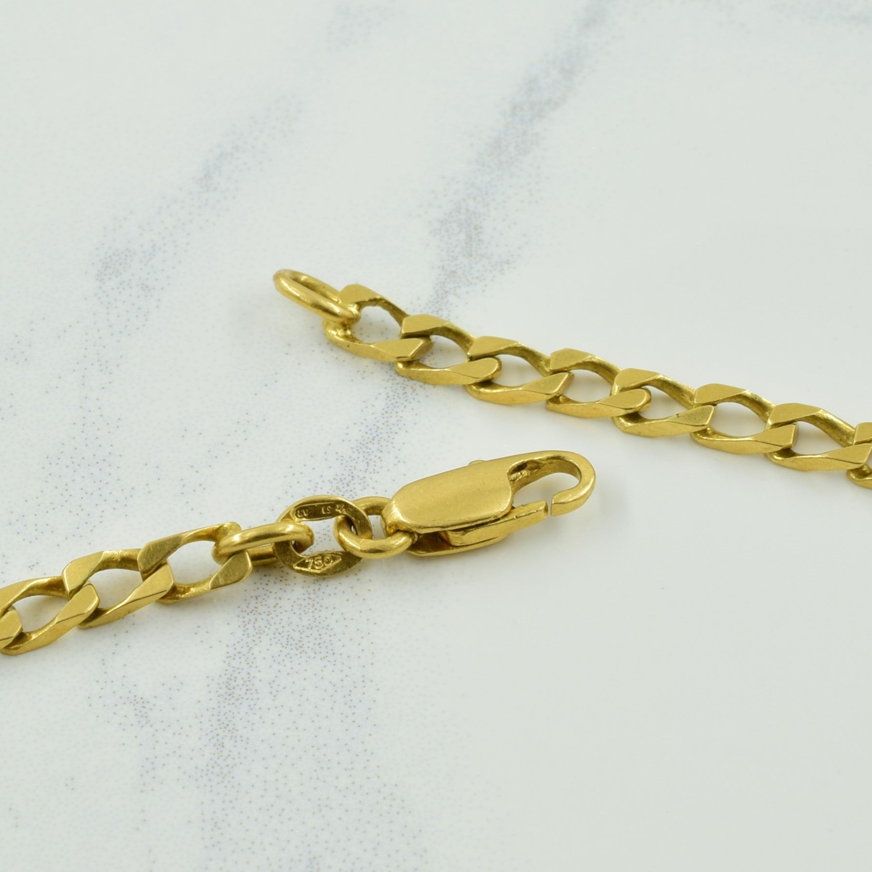 18k Yellow Gold Italian Hallmark Cuban Link Chain | 17.75" |