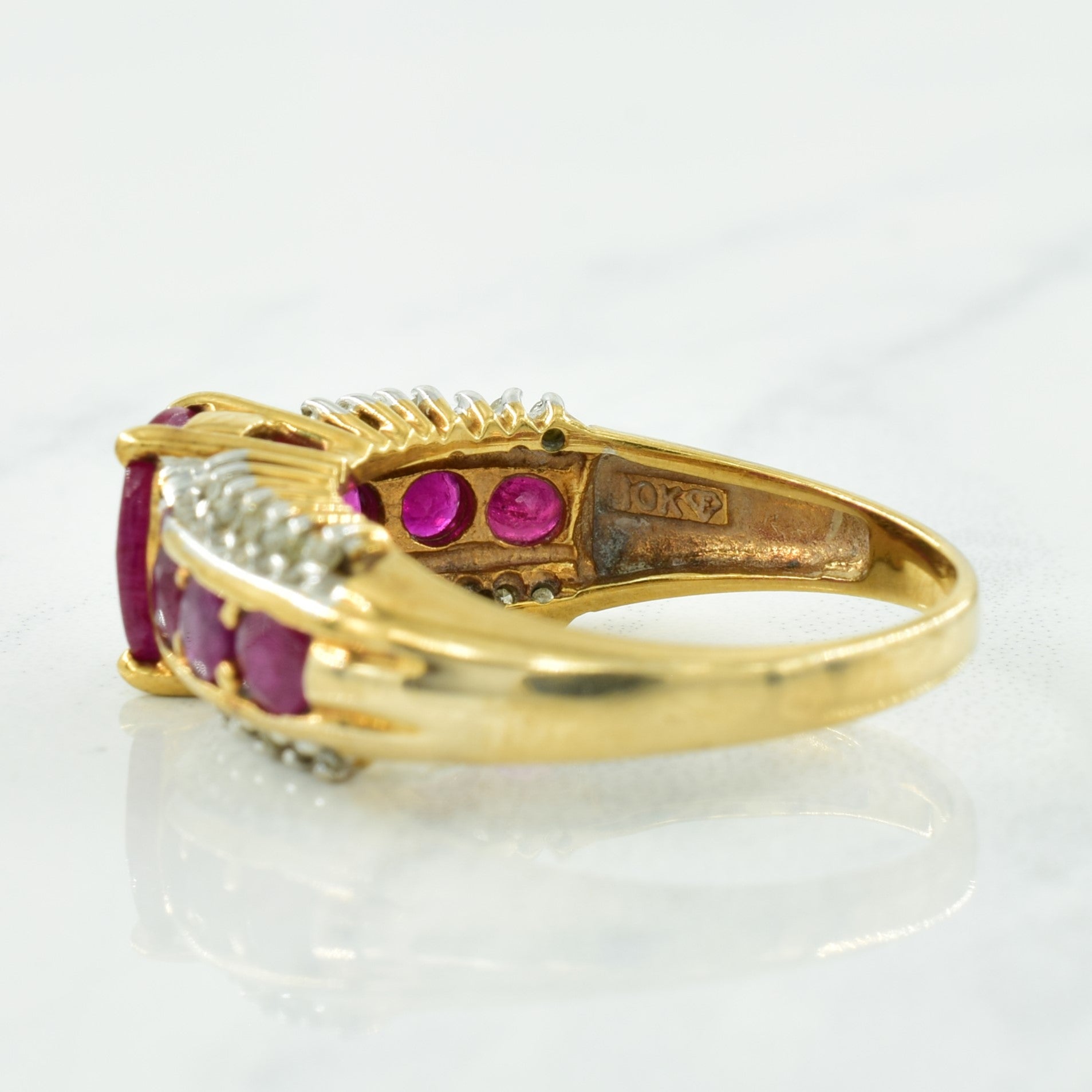 Ruby & Diamond Ring | 1.78ctw, 0.78ctw | SZ 6.75 |