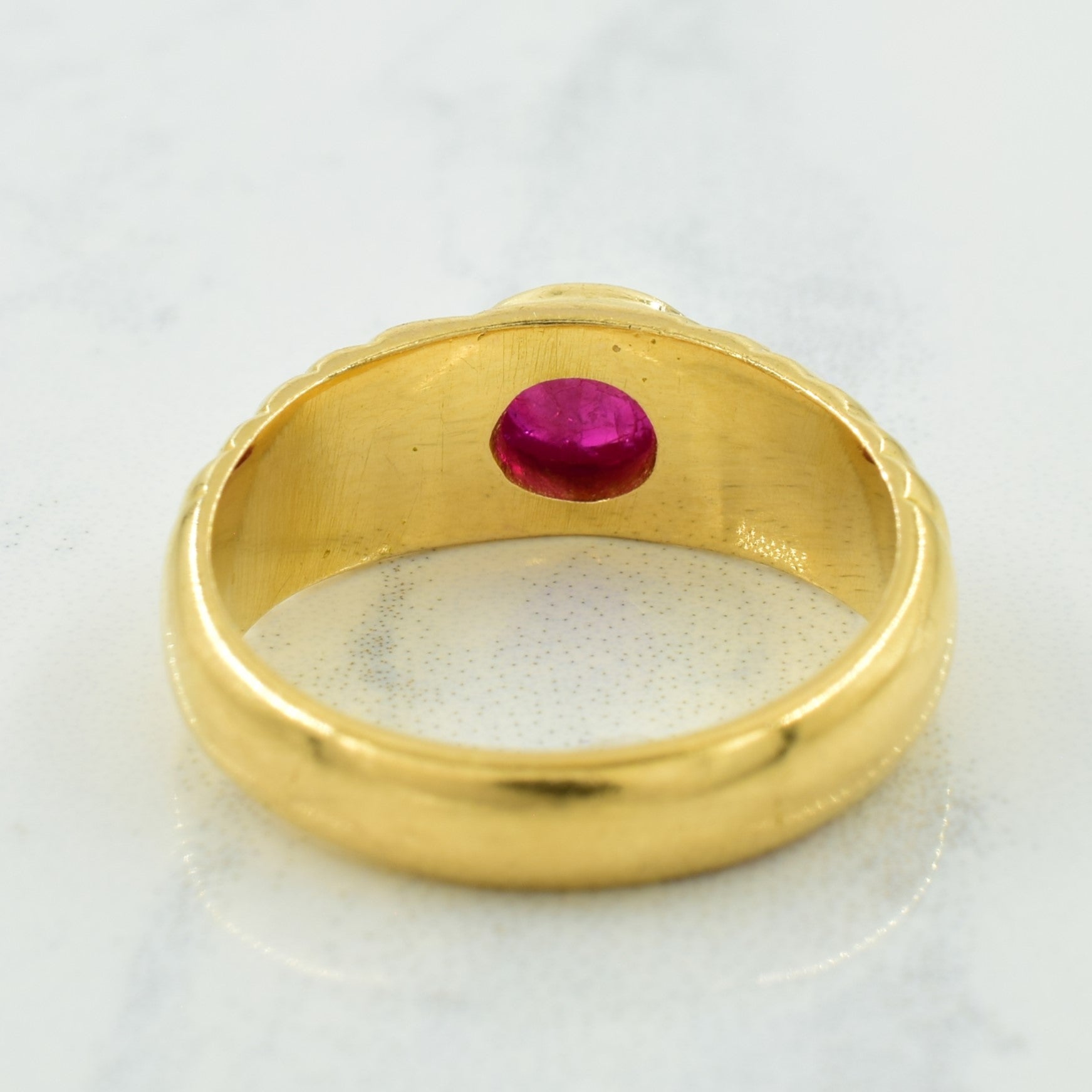 Synthetic Ruby Ring | 0.75ct | SZ 7 |