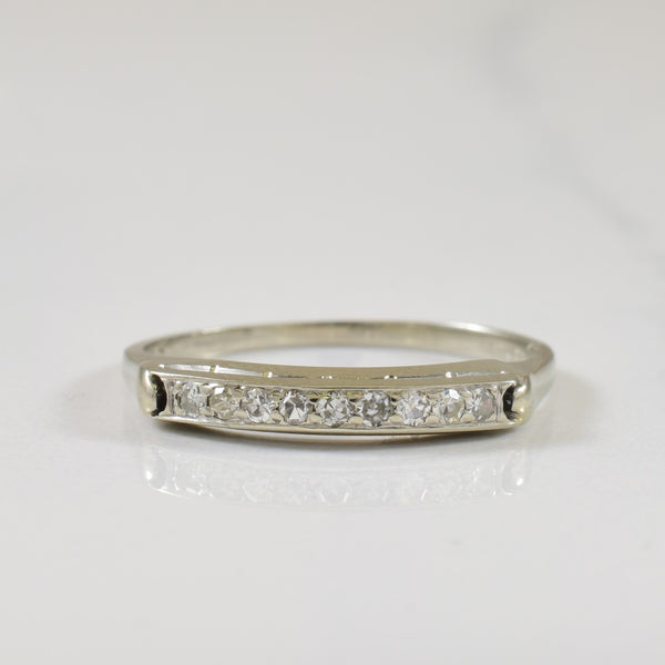 Pave Set Diamond Ring | 0.09ctw | SZ 5.75 |