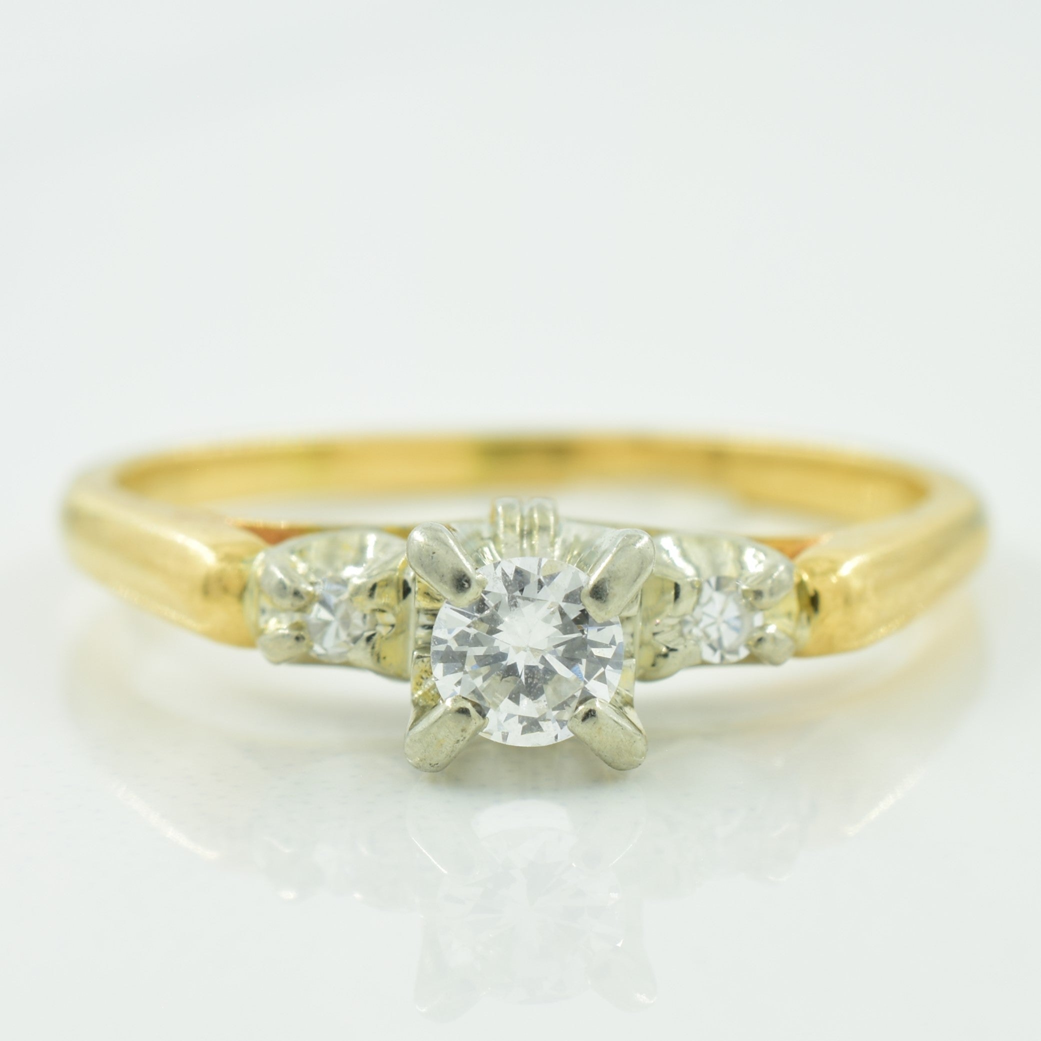 Three Stone Diamond Ring | 0.19ctw | SZ 7 |