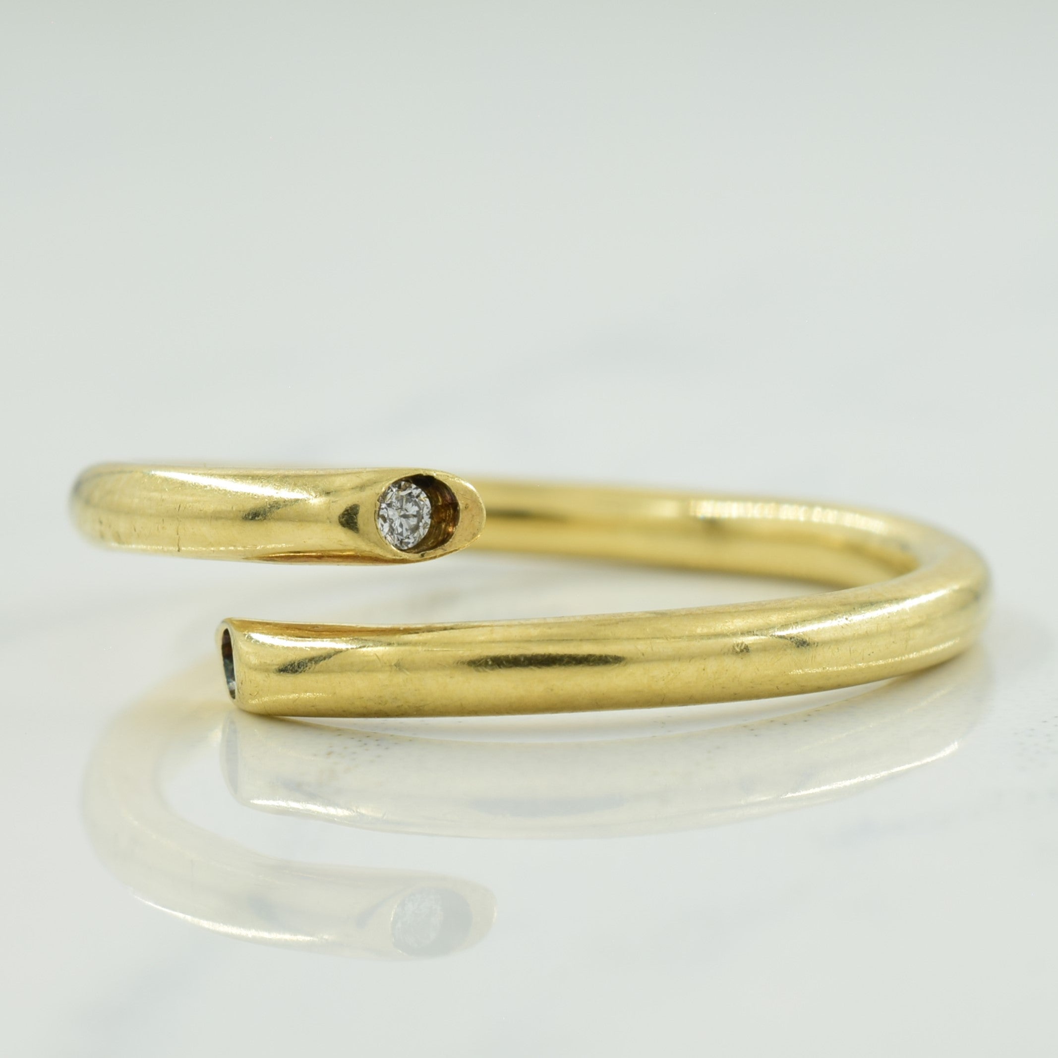 Diamond Bypass Ring | 0.02ctw | SZ 7.5 |