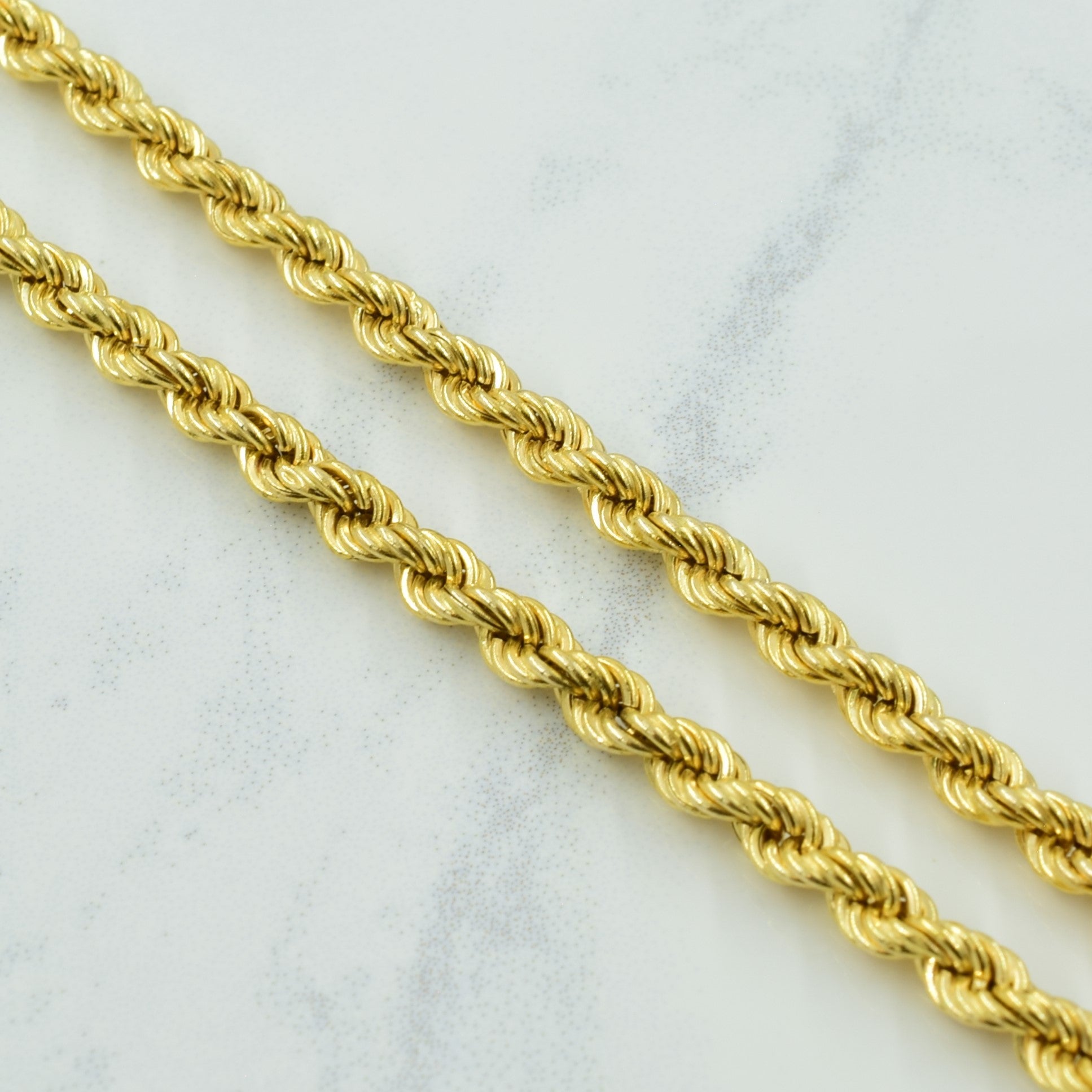 Chaîne corde en or jaune 18 carats | 70,5 cm |